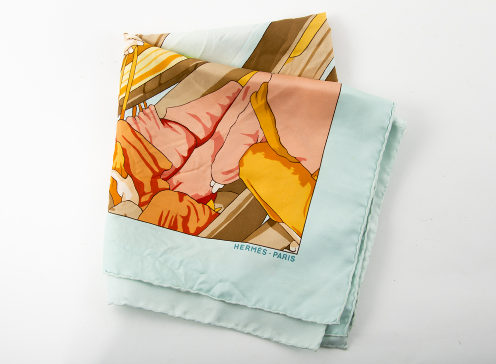 Hermès "Marché Flottant Du Lac Inlé II" Silk Scarf