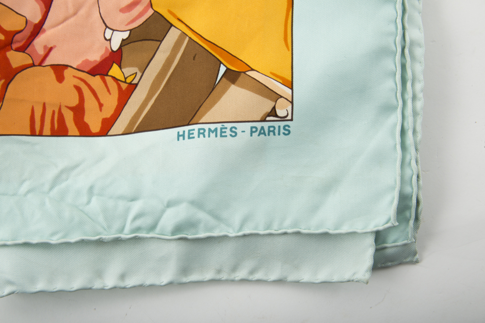 Hermès "Marché Flottant Du Lac Inlé II" Silk Scarf