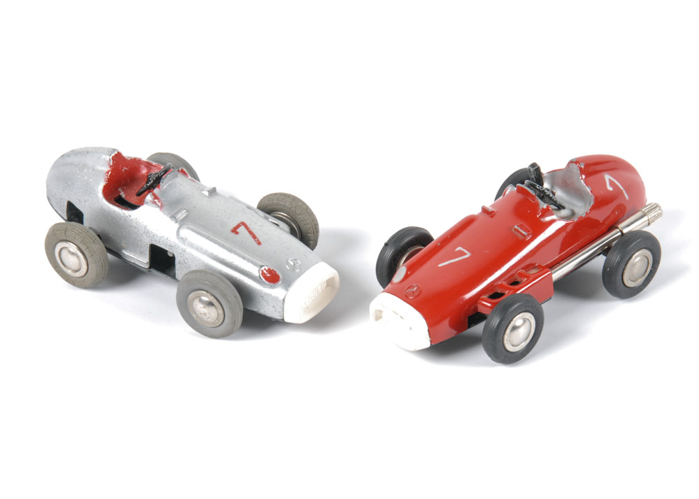 Pair of Vintage Metal Schuco Micro Racers