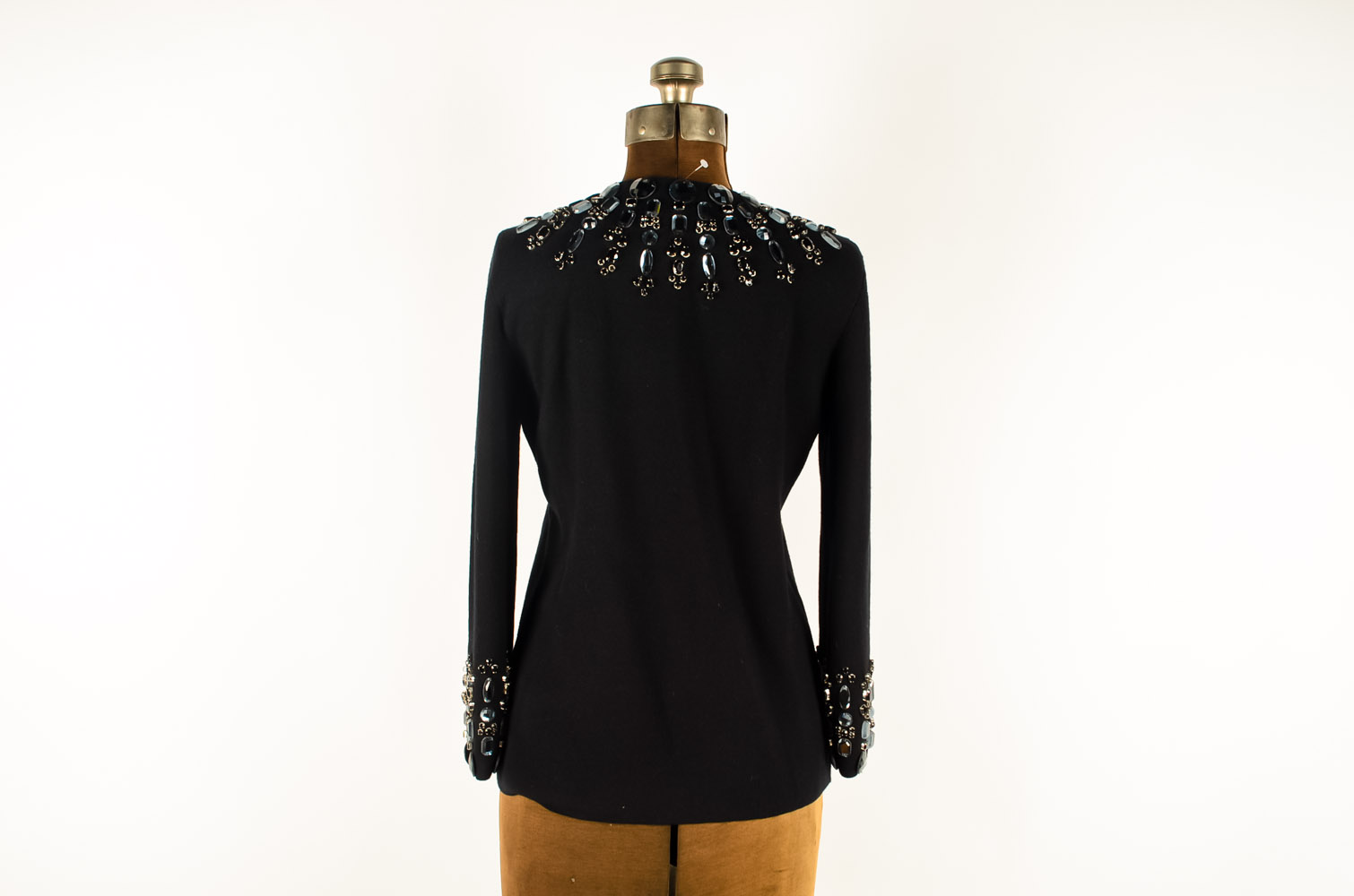 Tory Burch Merino Wool Beaded Cardigan