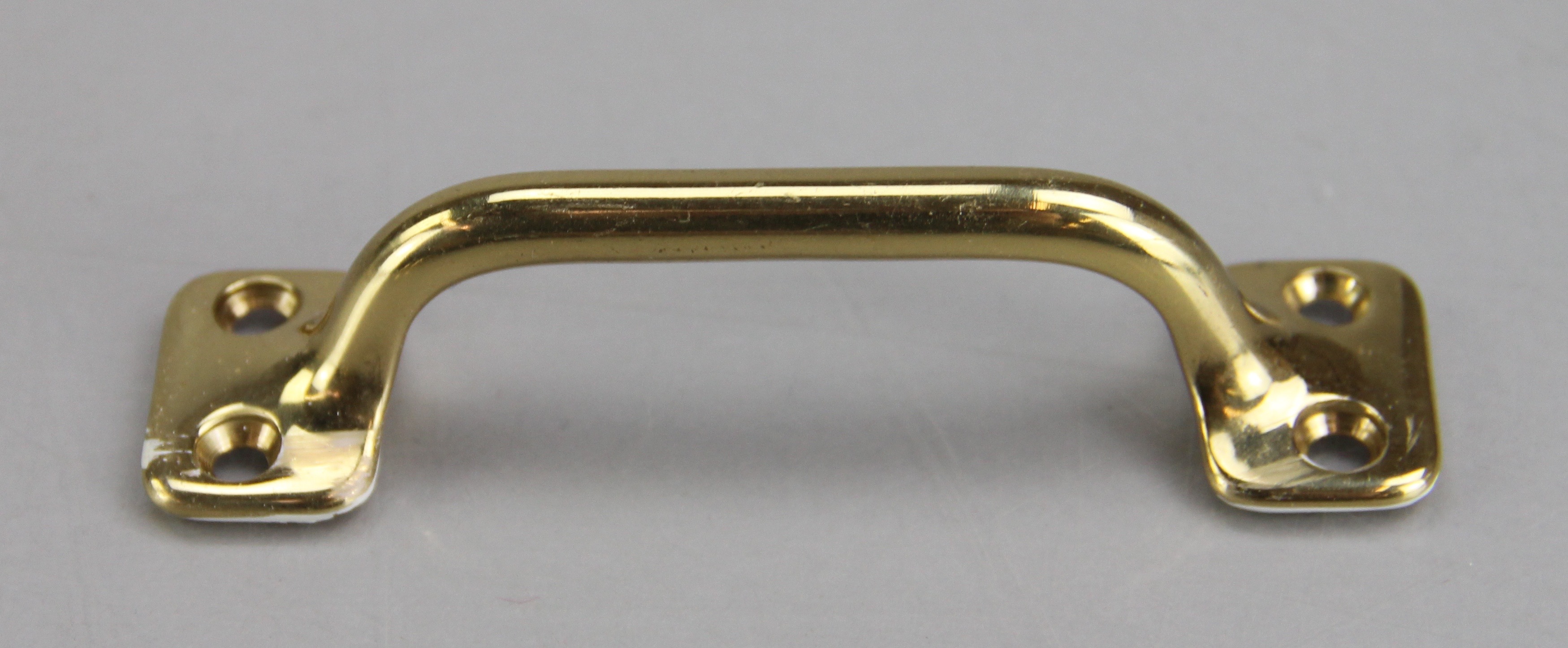 Trio of Polished Brass Lock and Handle Sets