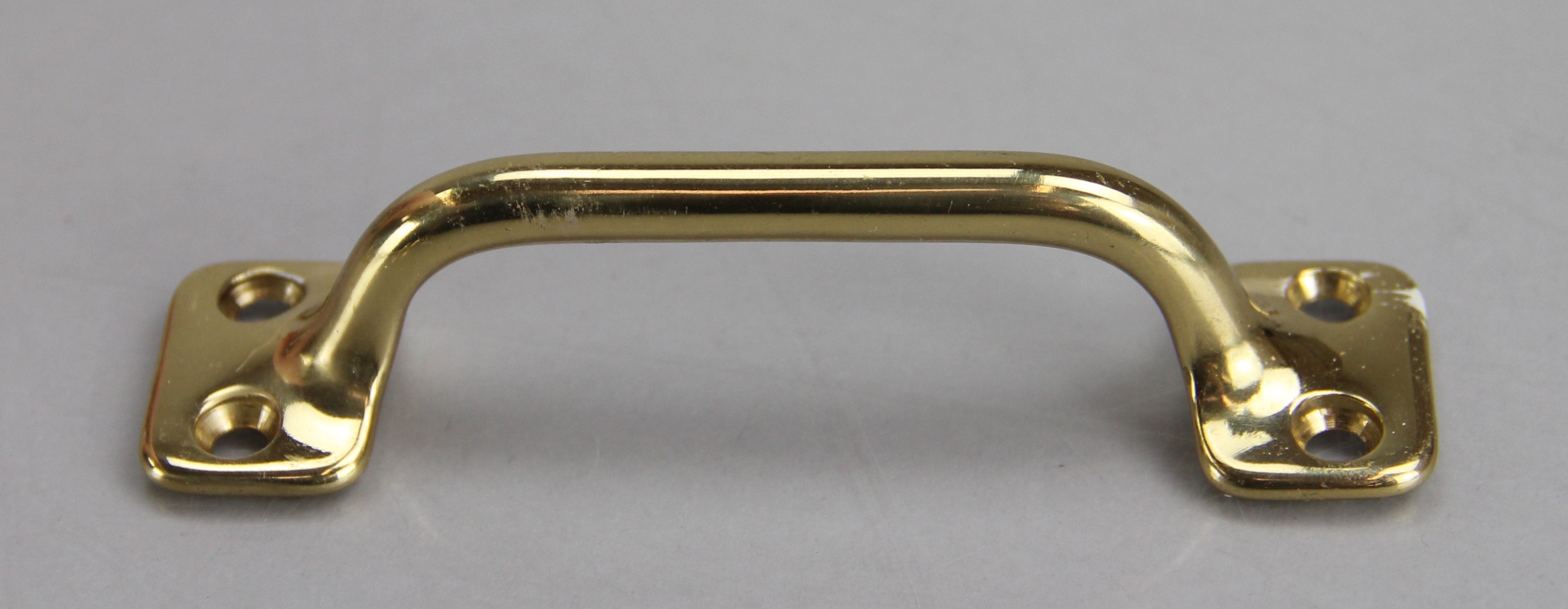 Trio of Polished Brass Lock and Handle Sets