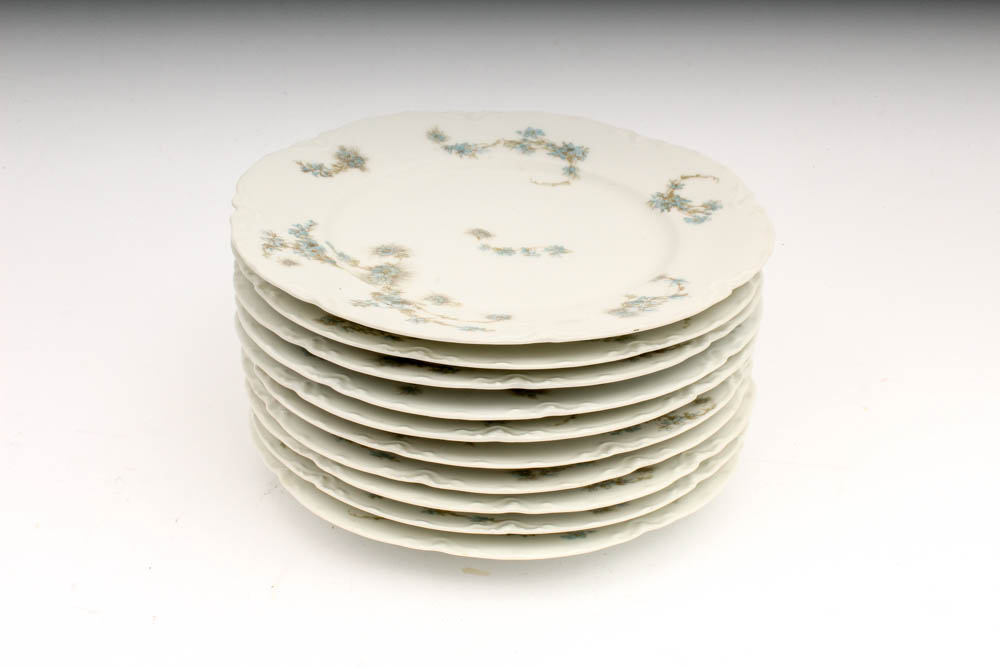 Collection of E.B. Taylor Haviland Limoge Tea Set