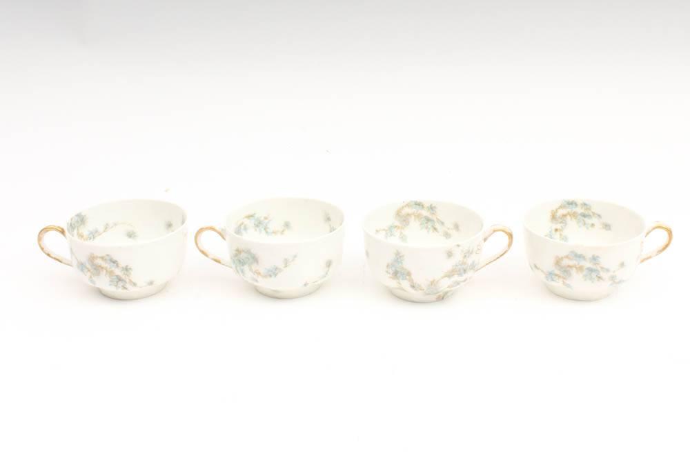Collection of E.B. Taylor Haviland Limoge Tea Set
