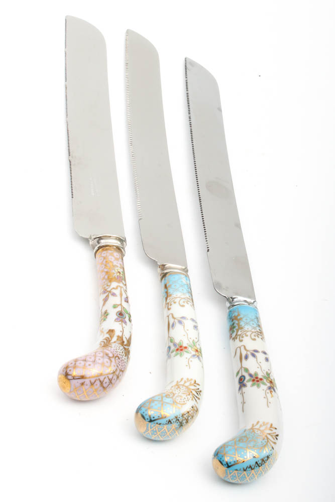 Prill and William Adams Stainless Steel Serving Sets