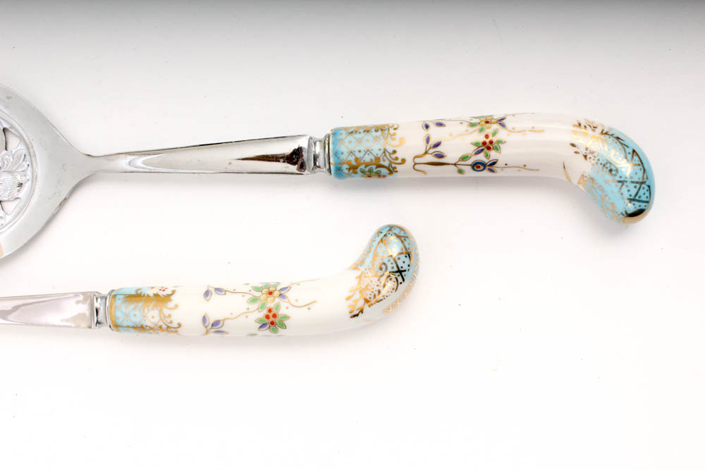 Prill and William Adams Stainless Steel Serving Sets