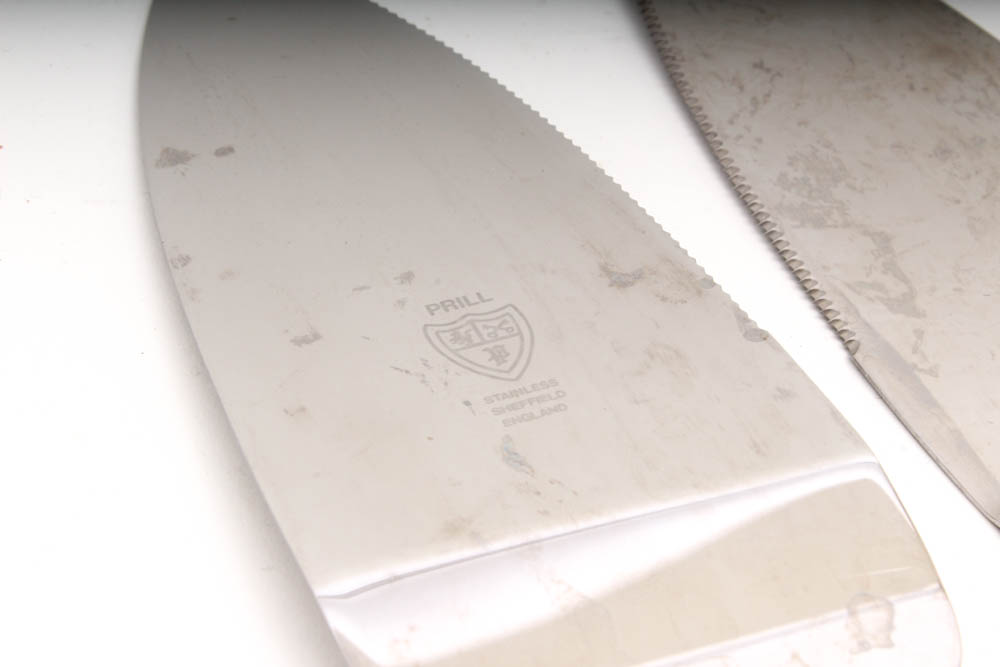 Prill and William Adams Stainless Steel Serving Sets