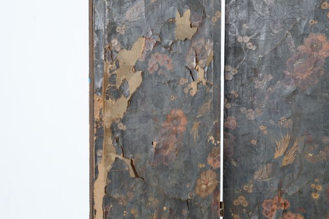 Antique Folding Room Screen