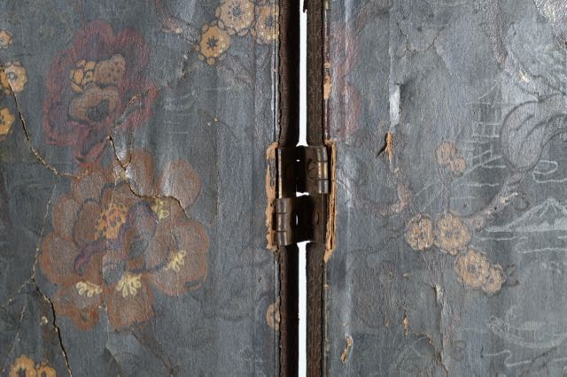 Antique Folding Room Screen
