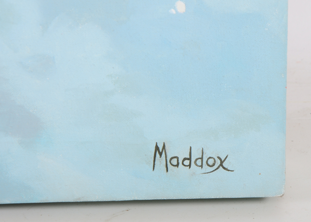 Jeanie Maddox Original Tiered Oil on Canvas of Swimmer