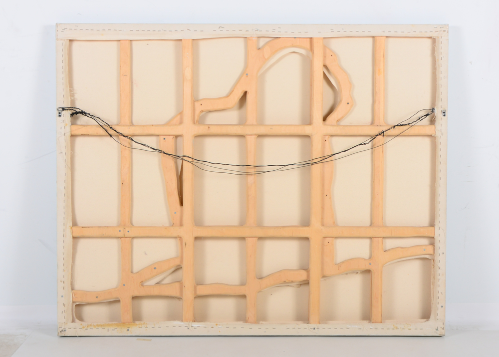 Jeanie Maddox Original Tiered Oil on Canvas of Swimmer