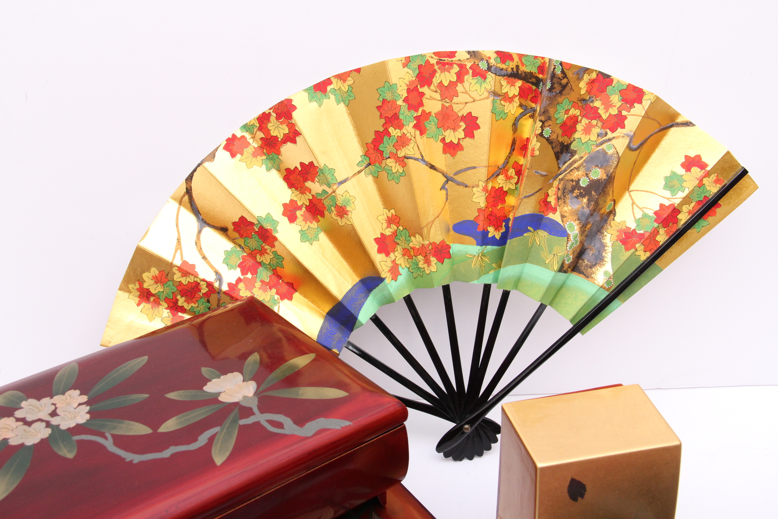 Collection of Asian Jewerly and Music Boxes