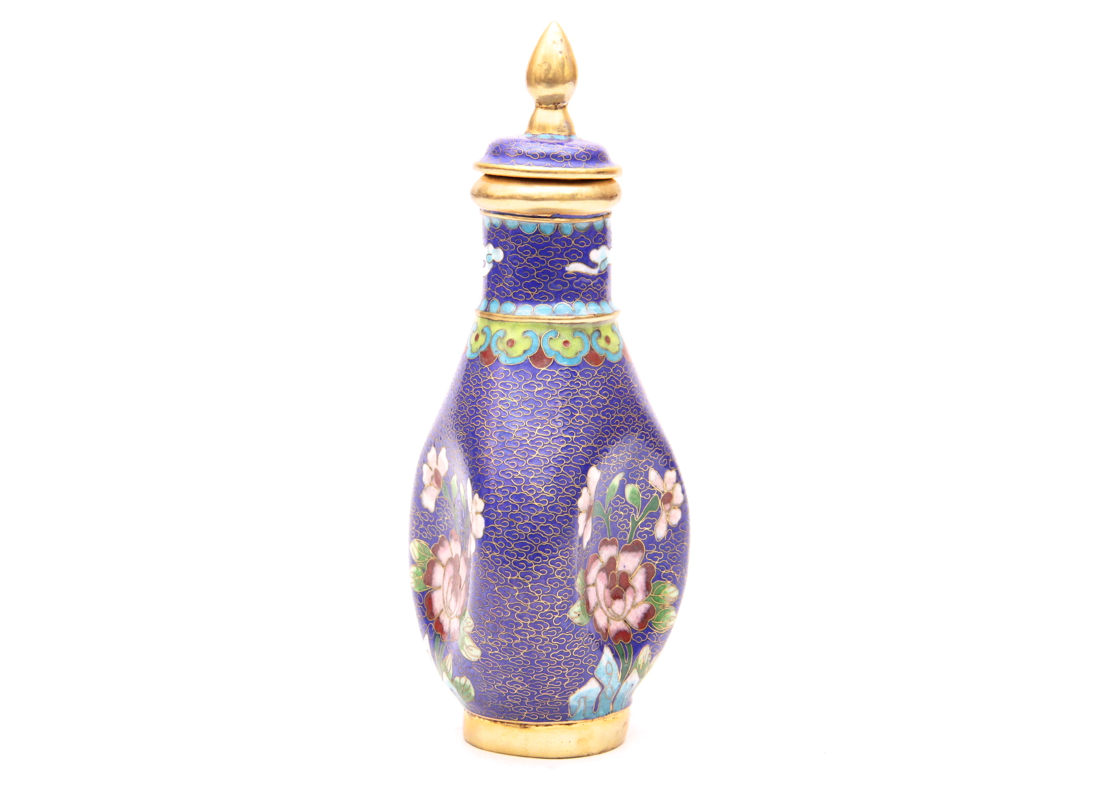 Japanese Cloisonne Lidded Vessel