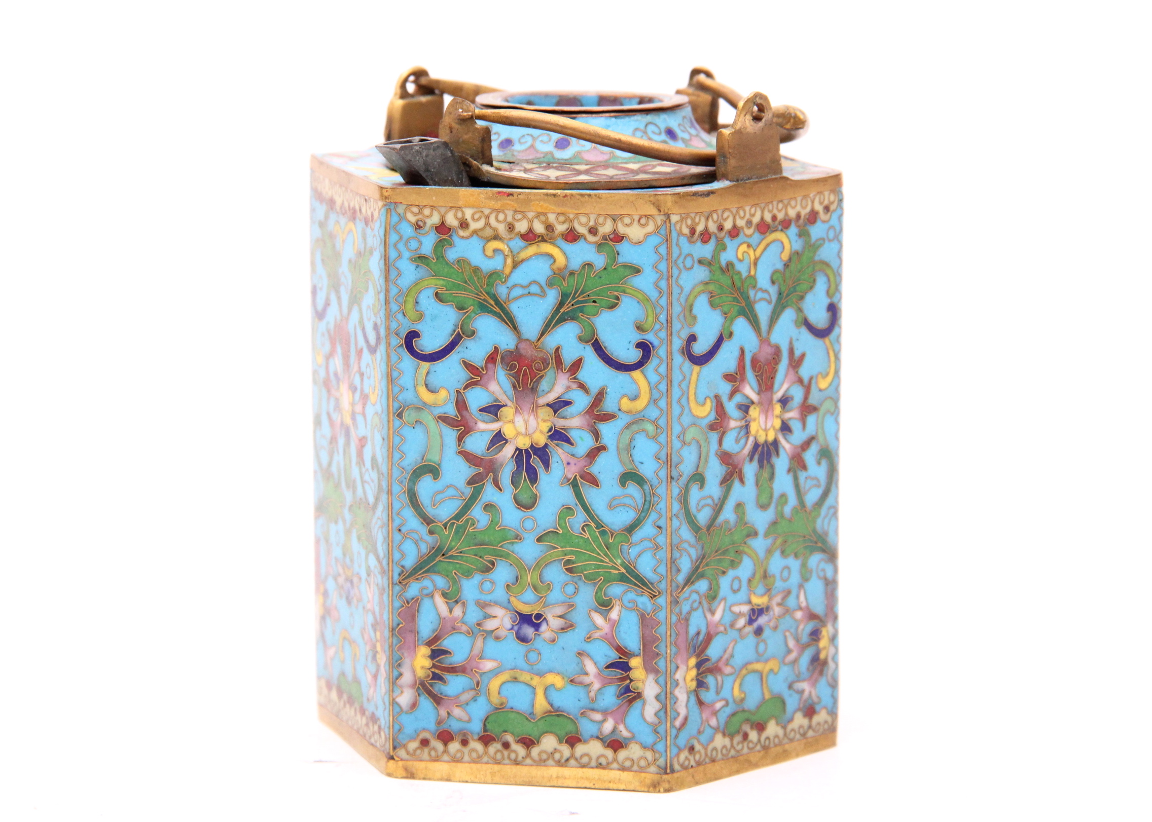 Chinese Cloisonne Tea Pot