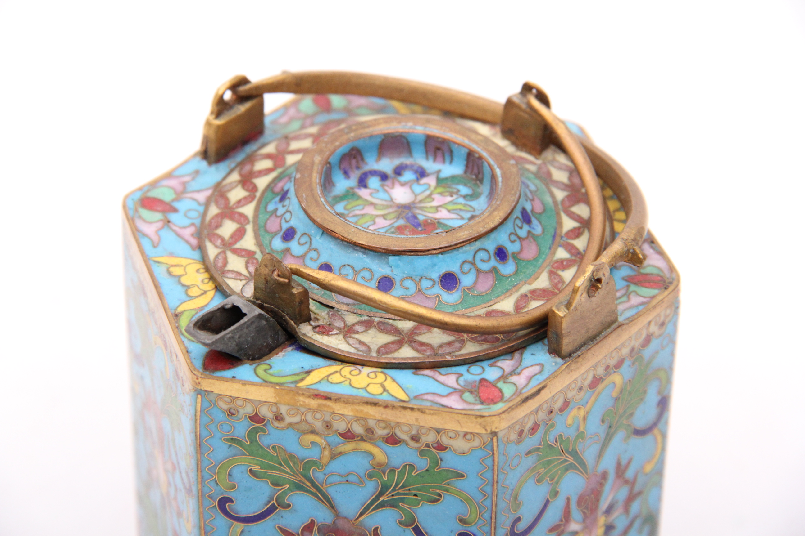 Chinese Cloisonne Tea Pot