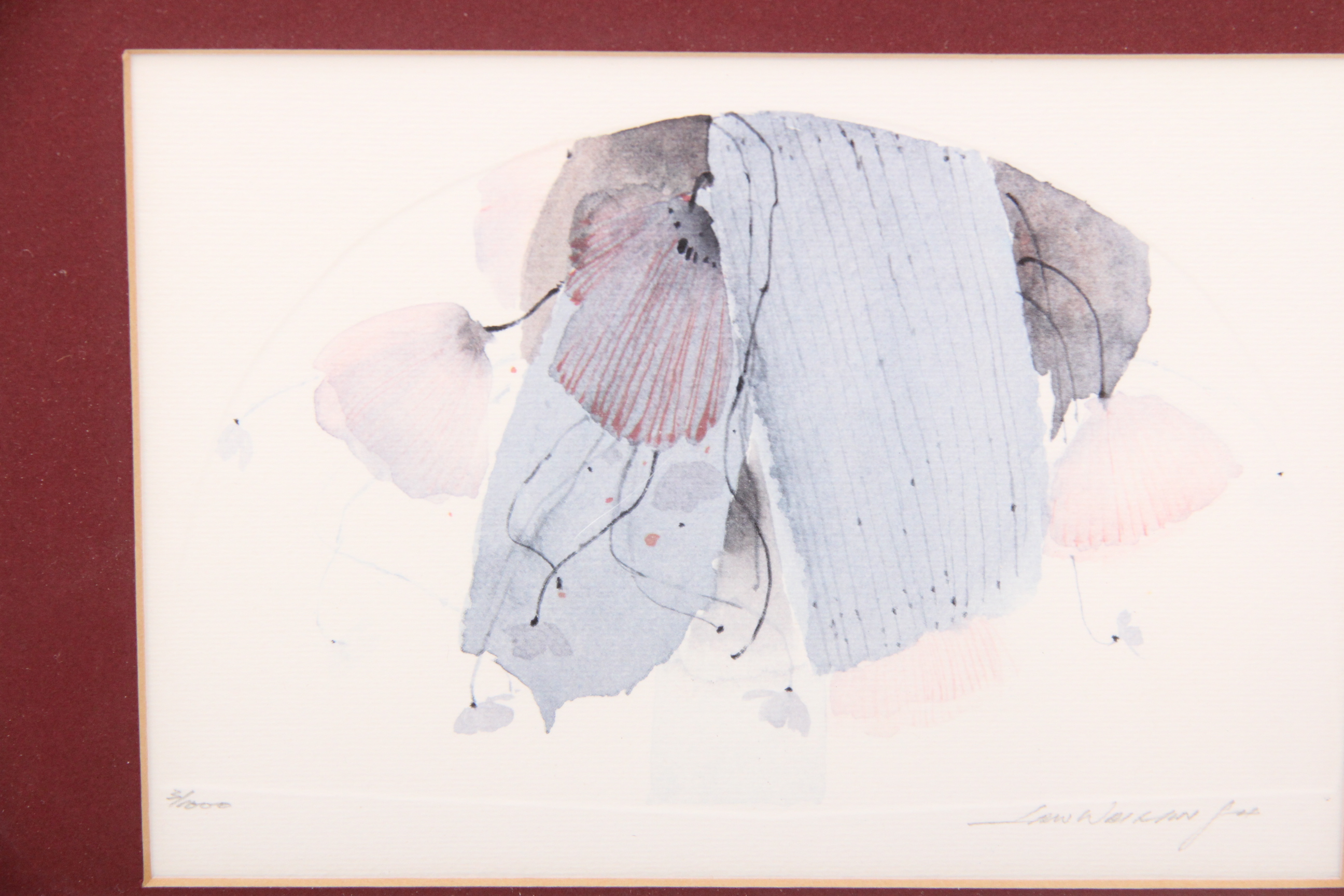 Quartet of Petite Framed Asian Art