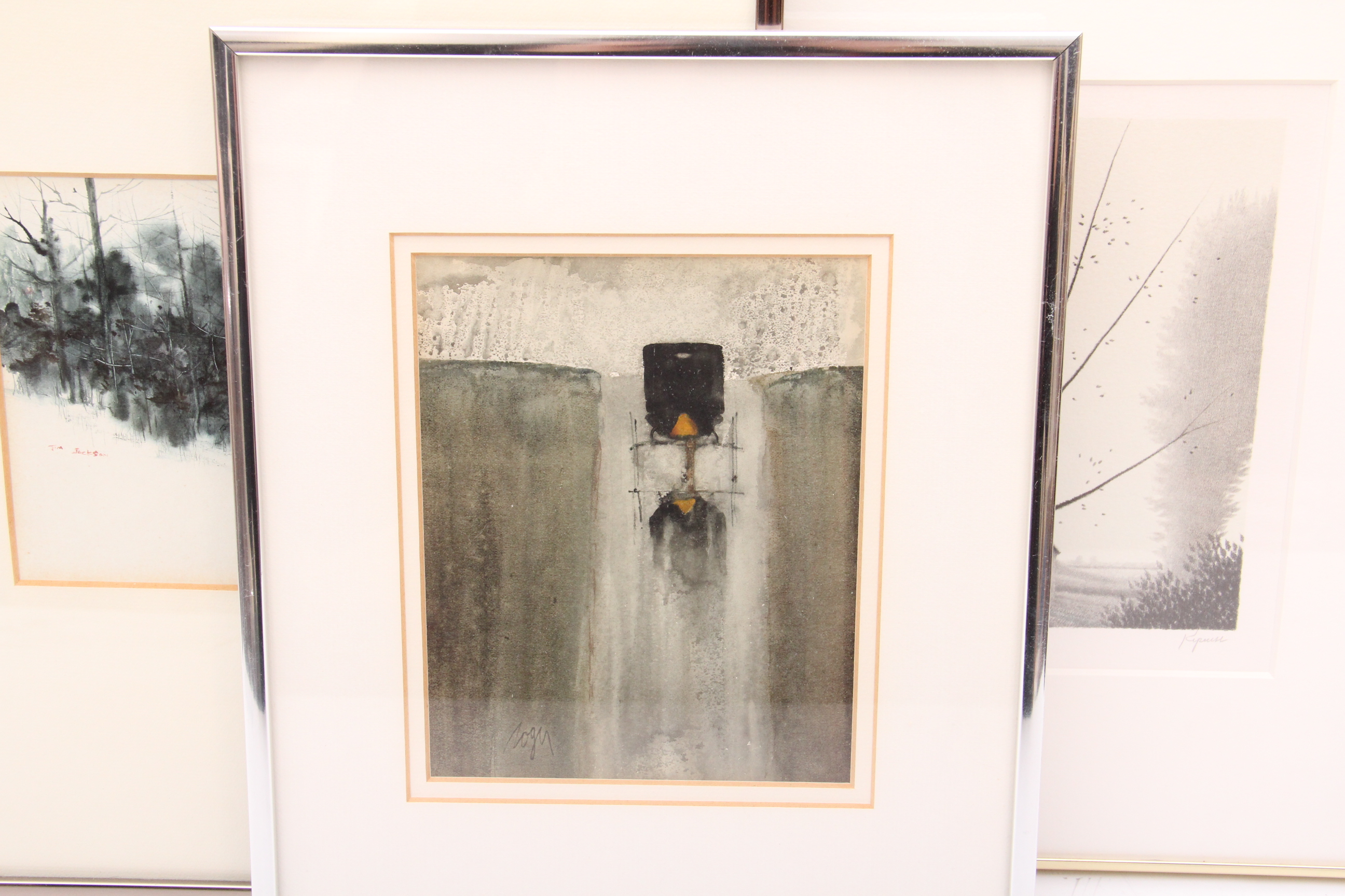 Quintet of Black and White Artworks