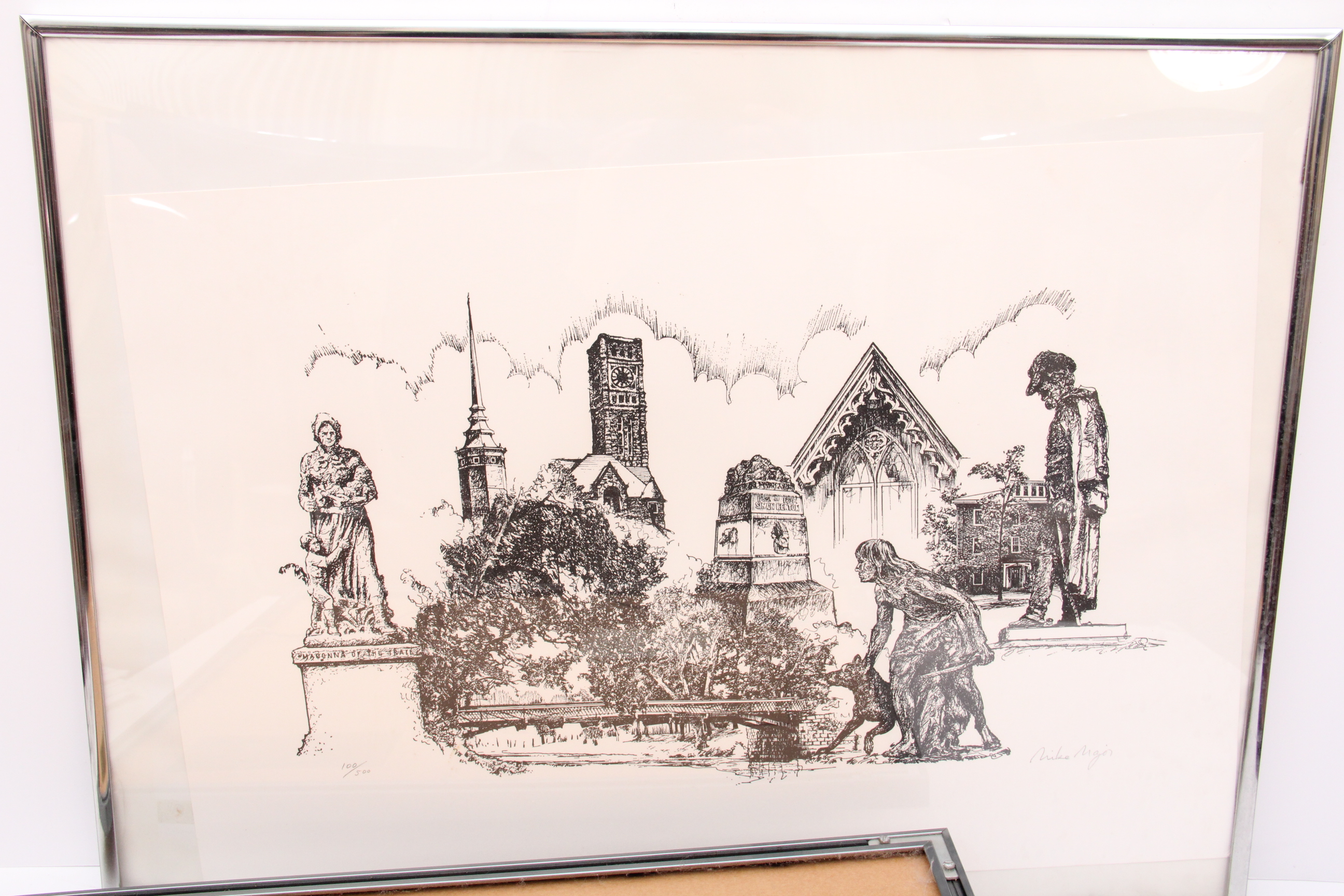 Quintet of Black and White Artworks