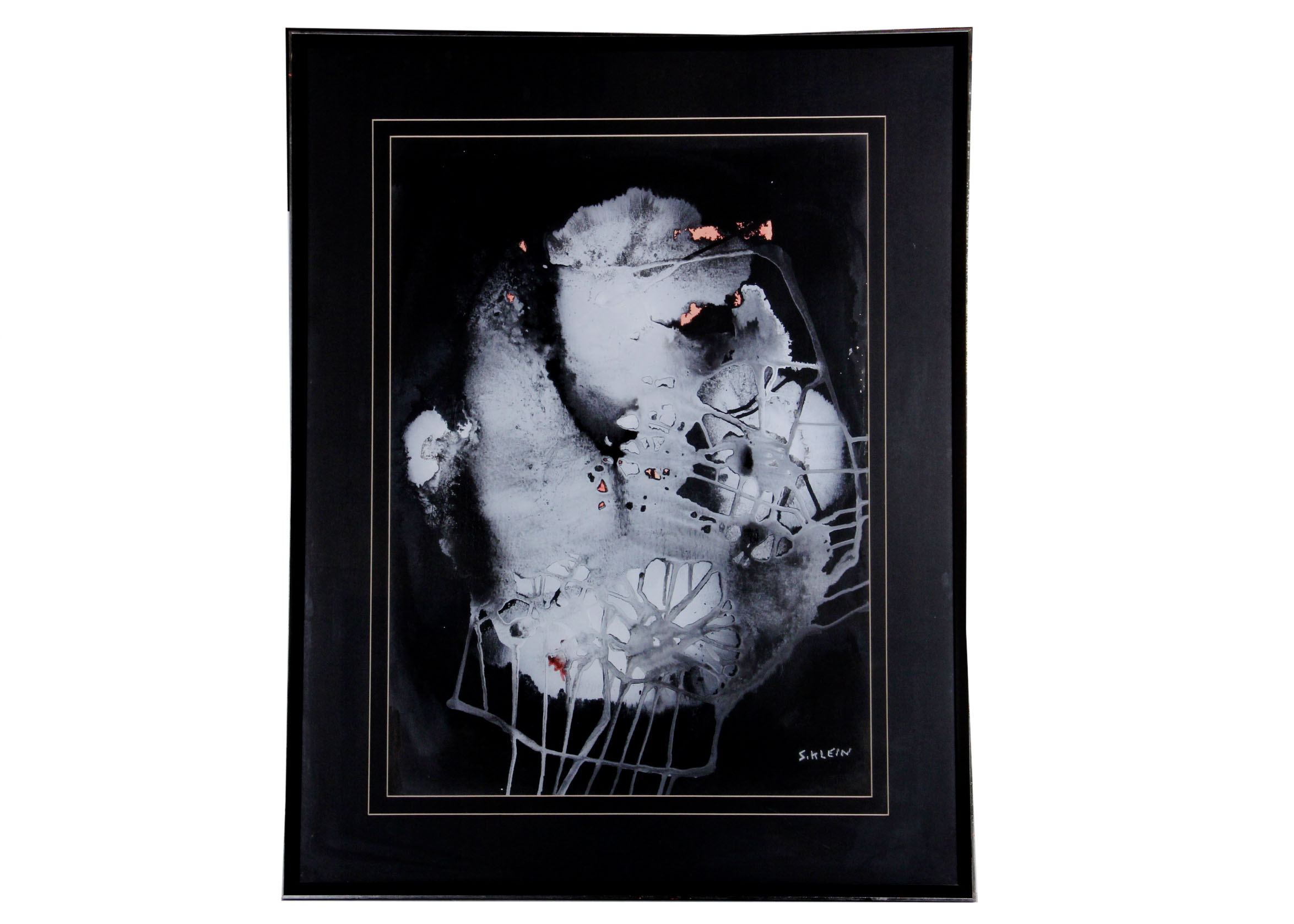 S. Klein Abstract Mixed Media Artwork