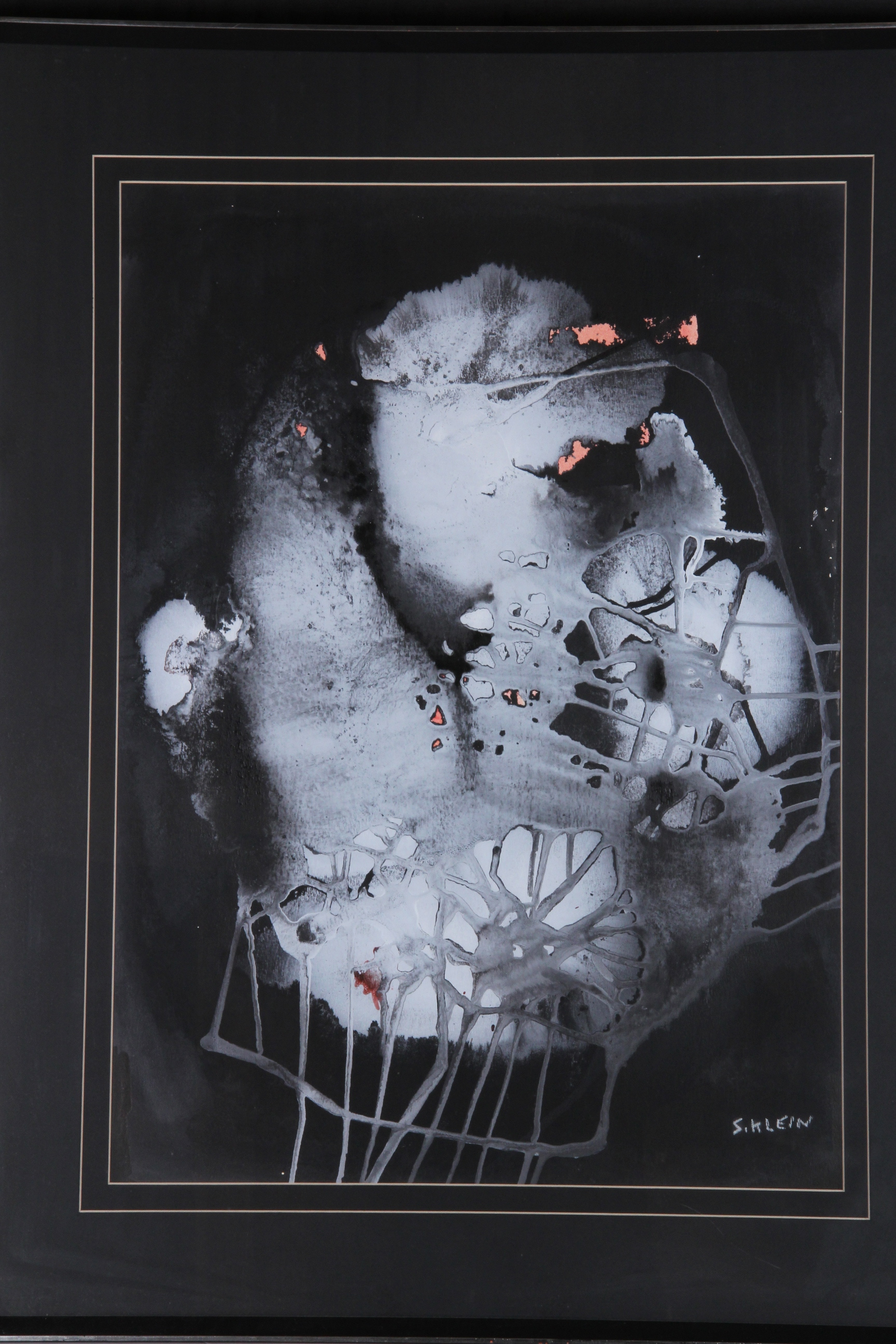 S. Klein Abstract Mixed Media Artwork