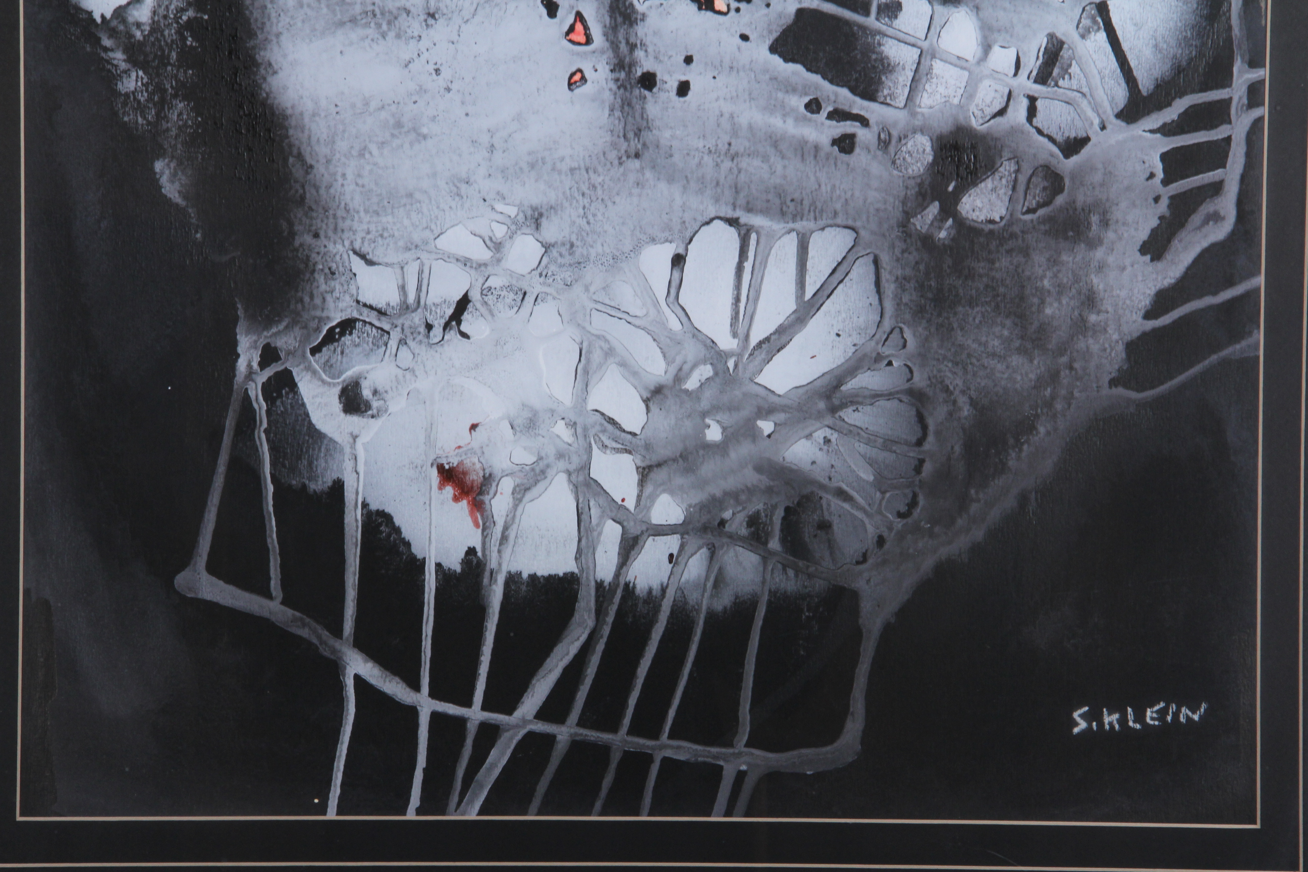 S. Klein Abstract Mixed Media Artwork