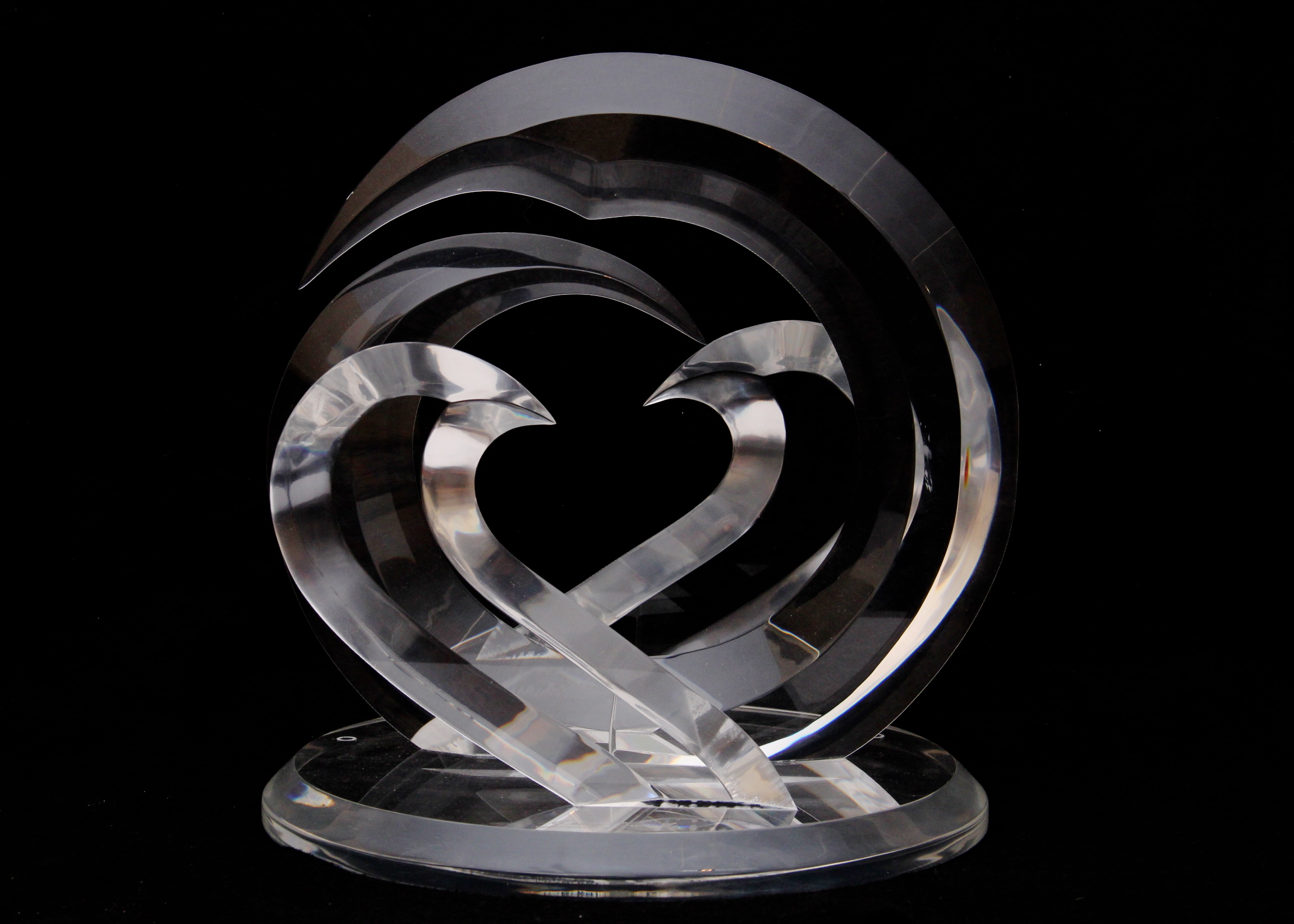 Jean Duval Signed Acrylic Sculpture