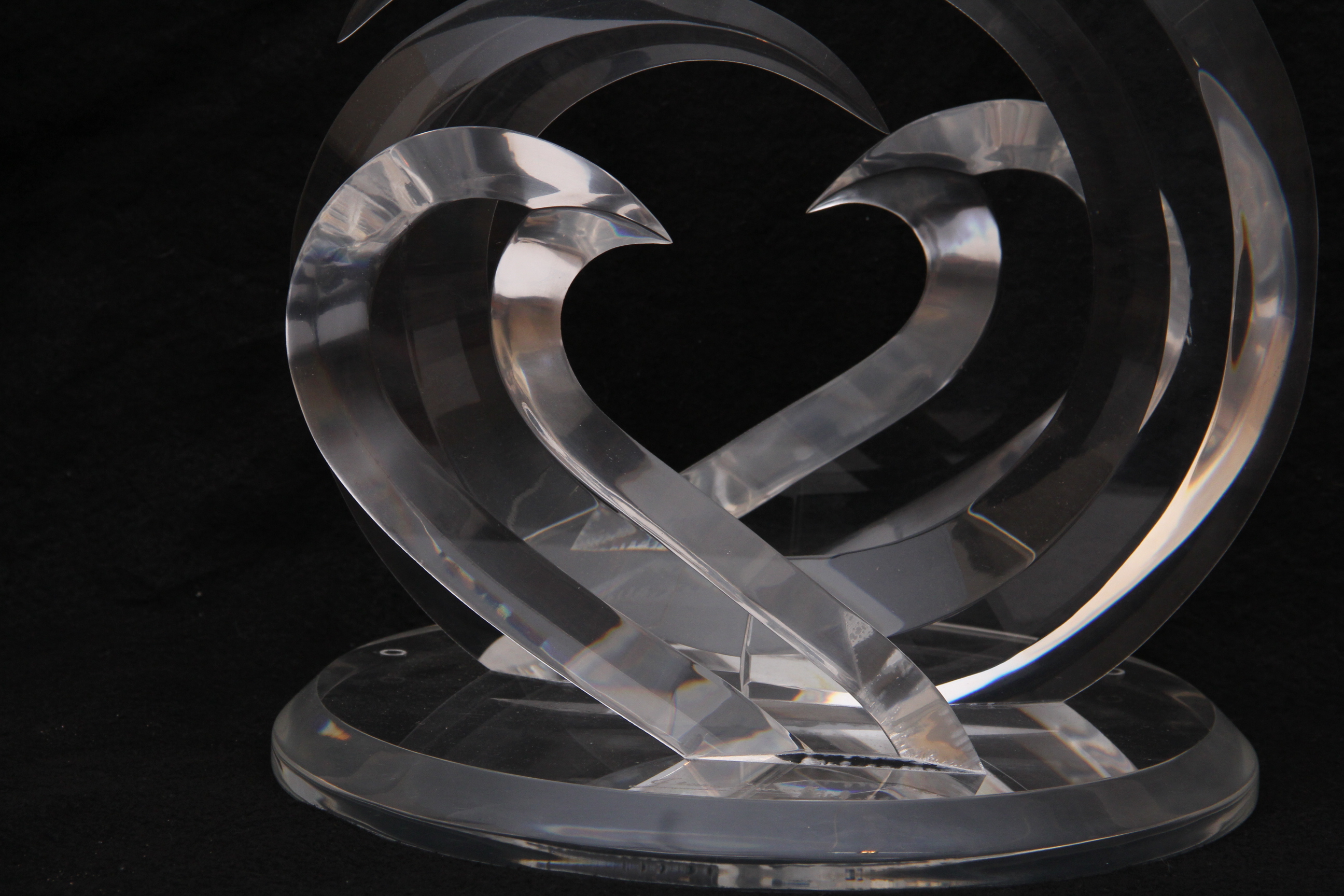 Jean Duval Signed Acrylic Sculpture