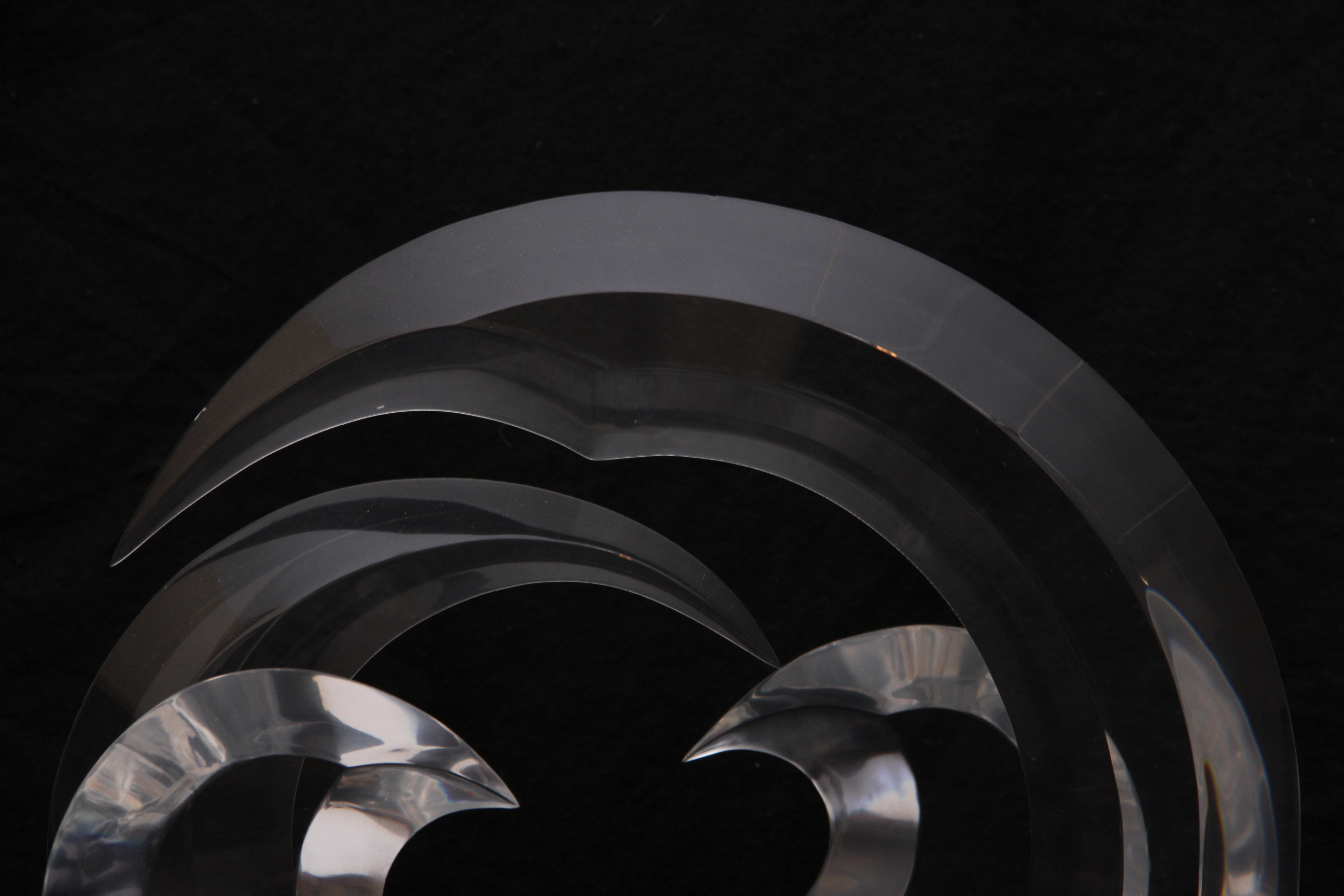 Jean Duval Signed Acrylic Sculpture