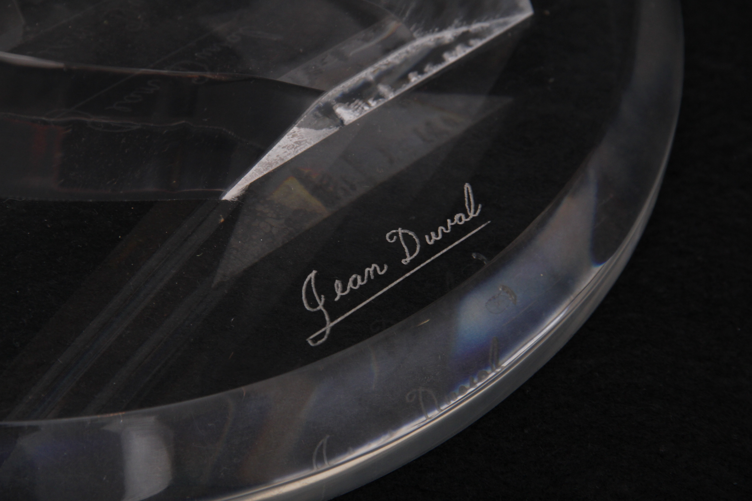 Jean Duval Signed Acrylic Sculpture