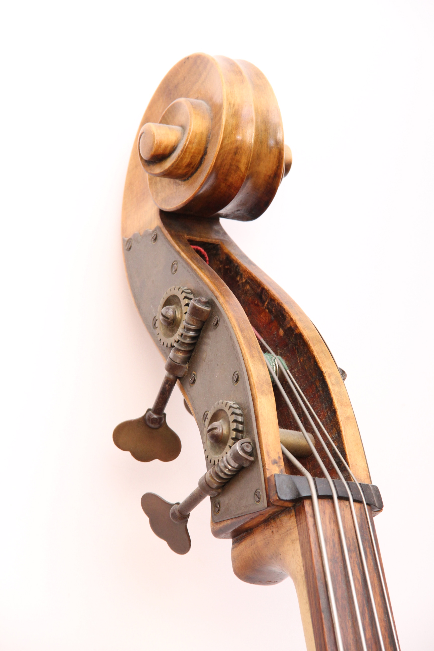 Antique Standing Bass with Electric Pickups