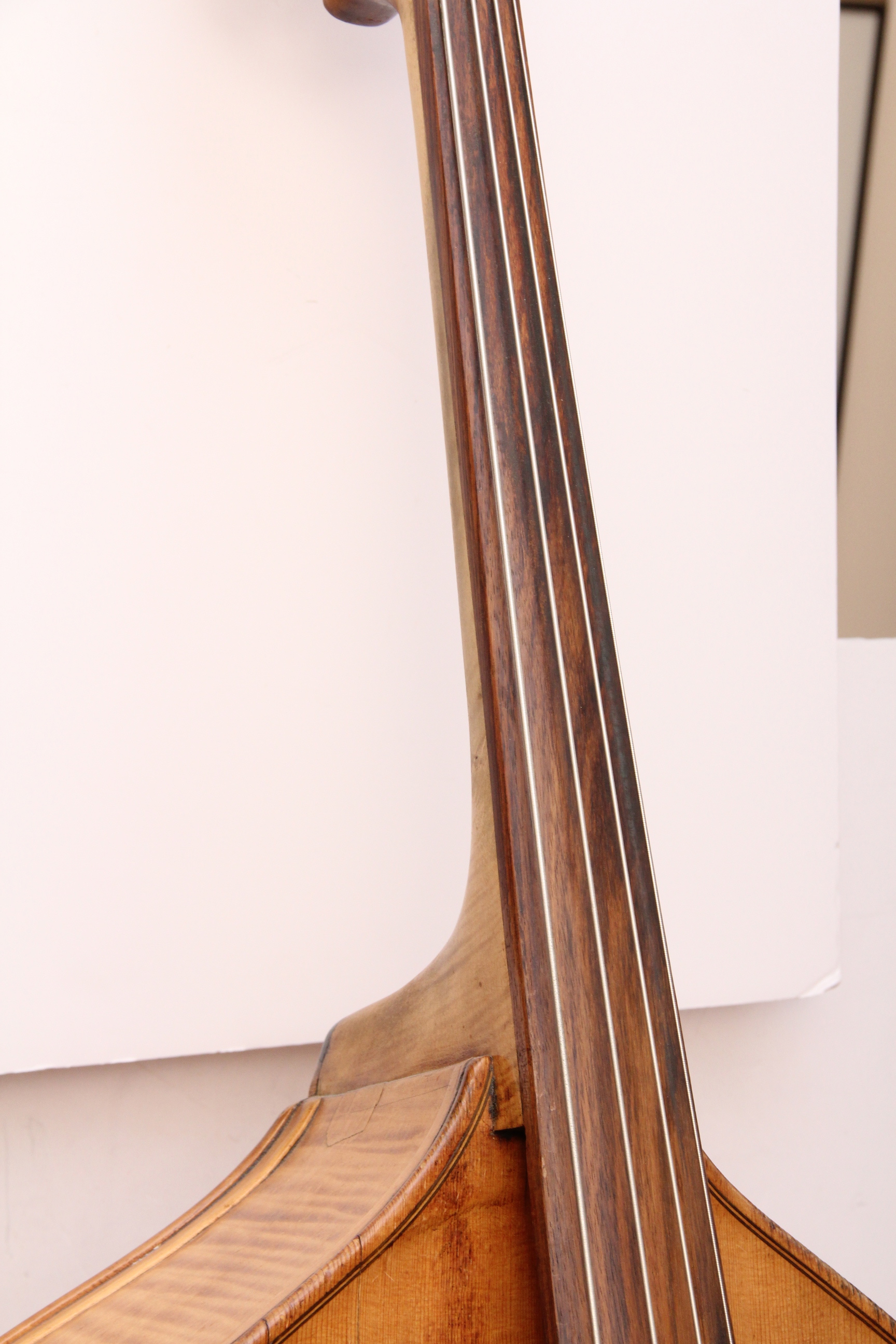 Antique Standing Bass with Electric Pickups