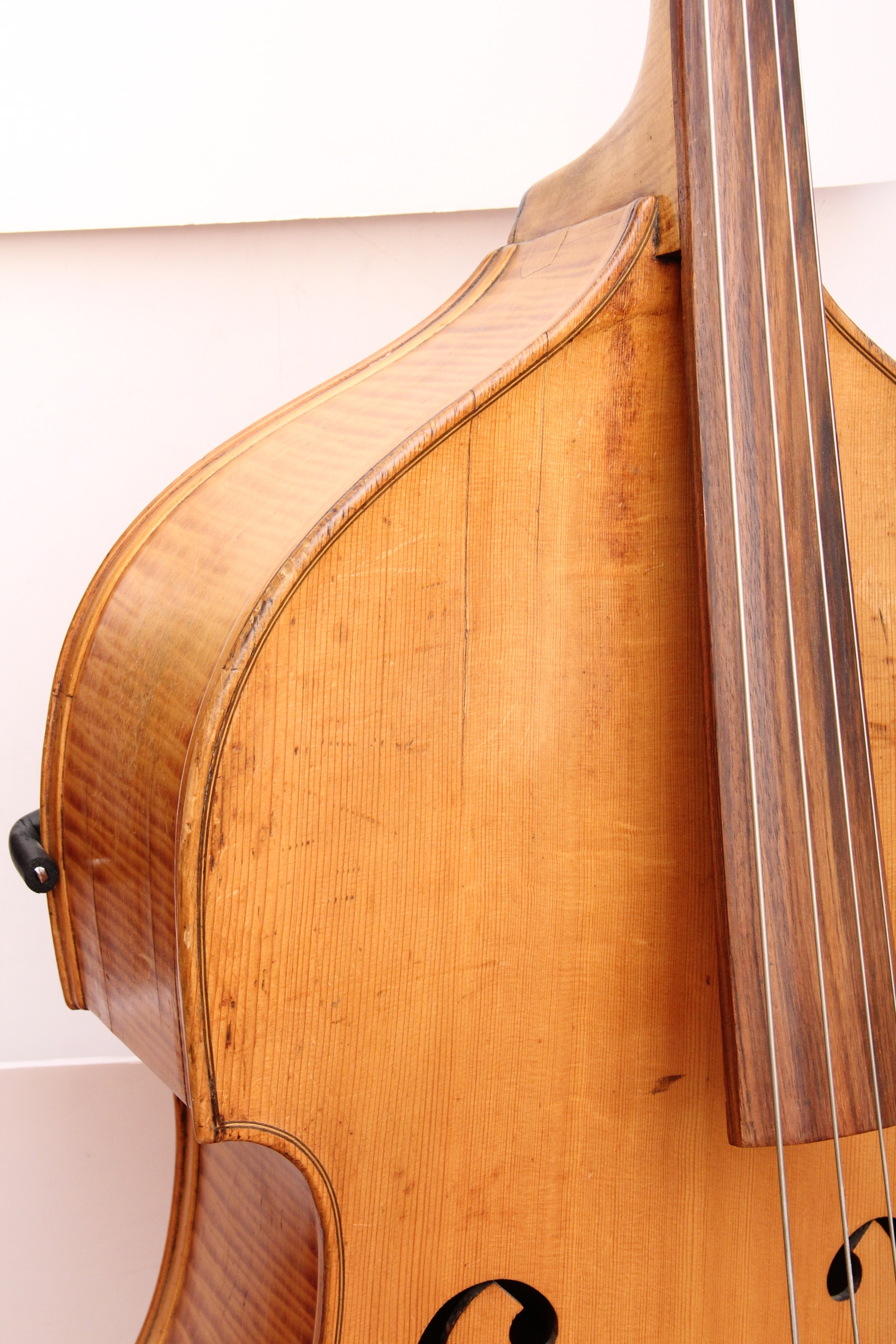 Antique Standing Bass with Electric Pickups