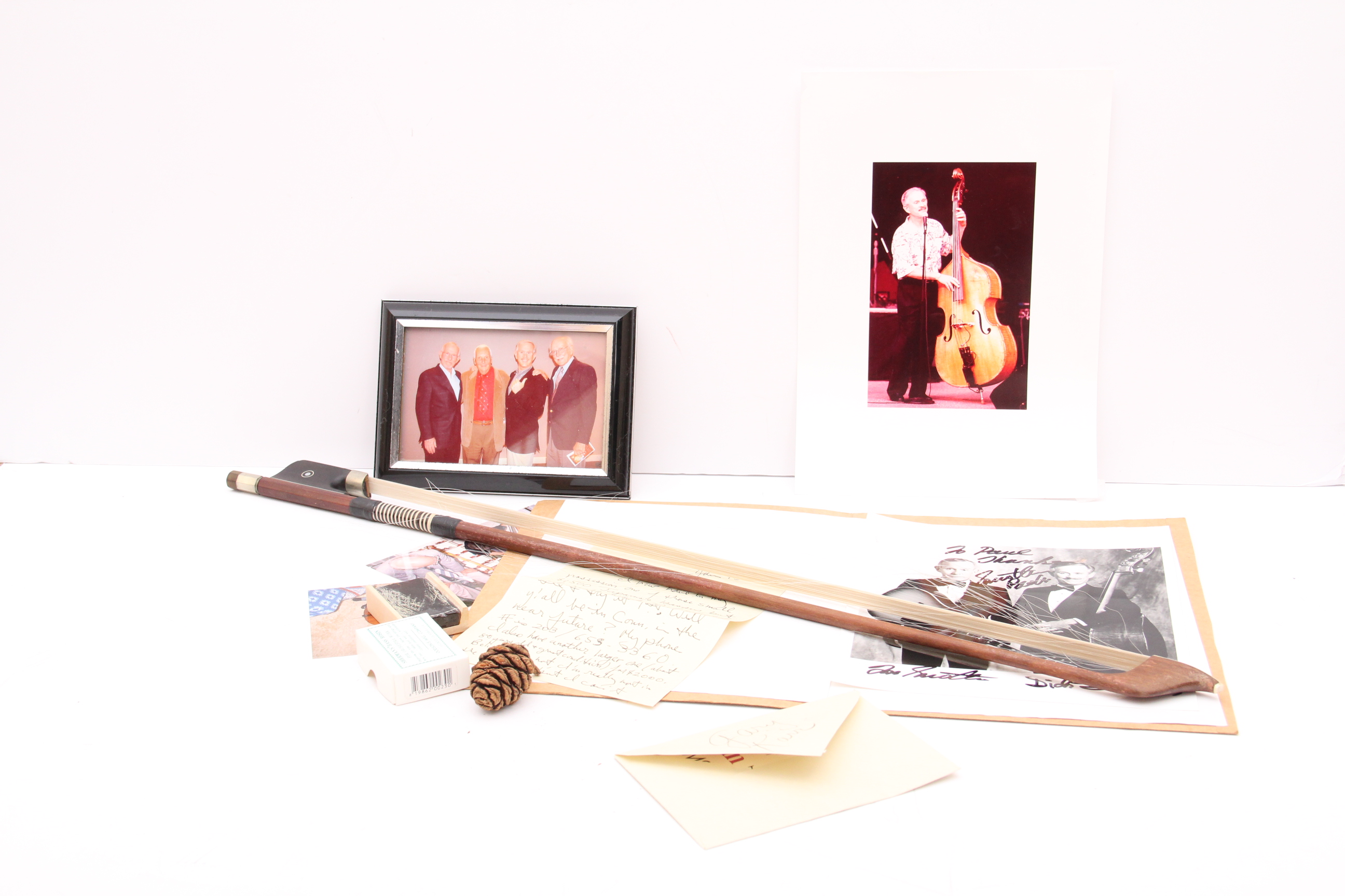 Antique Standing Bass with Electric Pickups