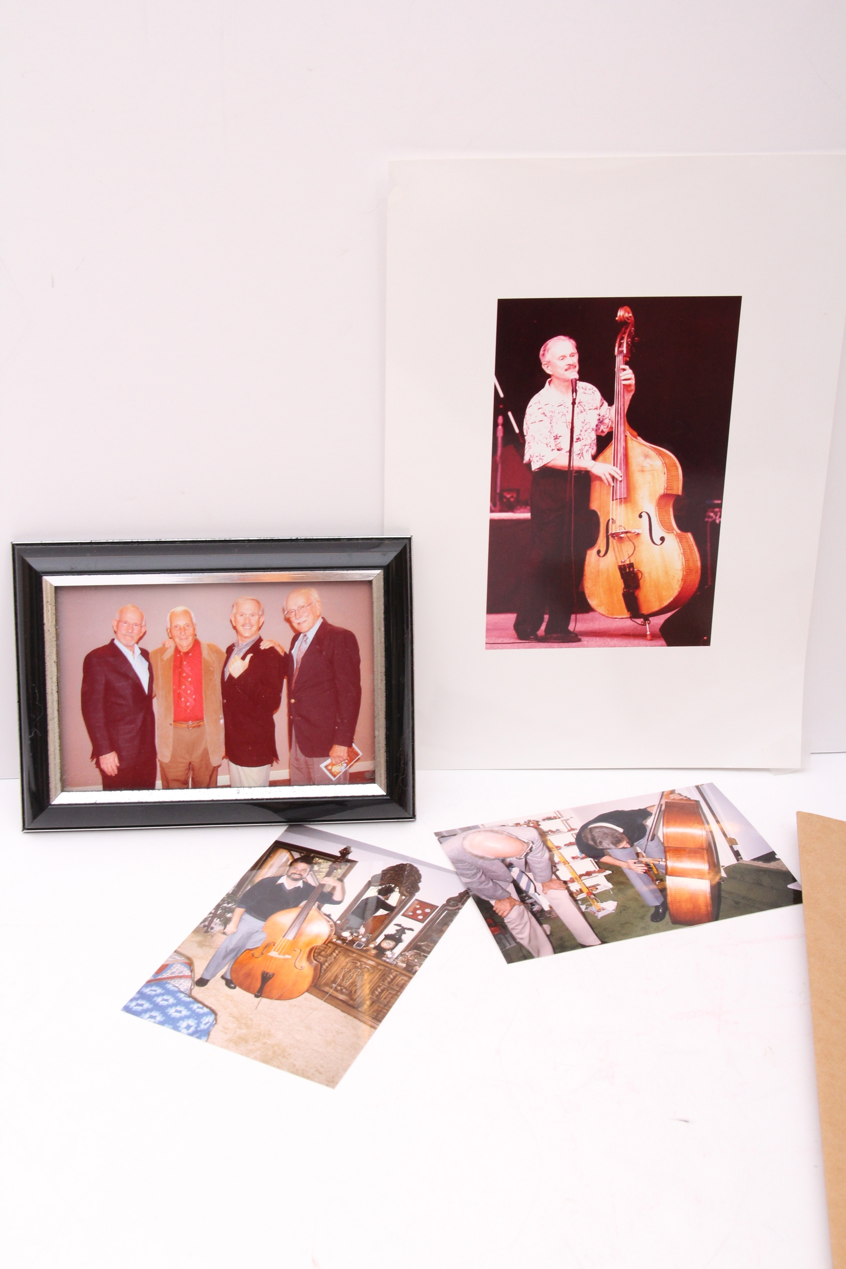 Antique Standing Bass with Electric Pickups