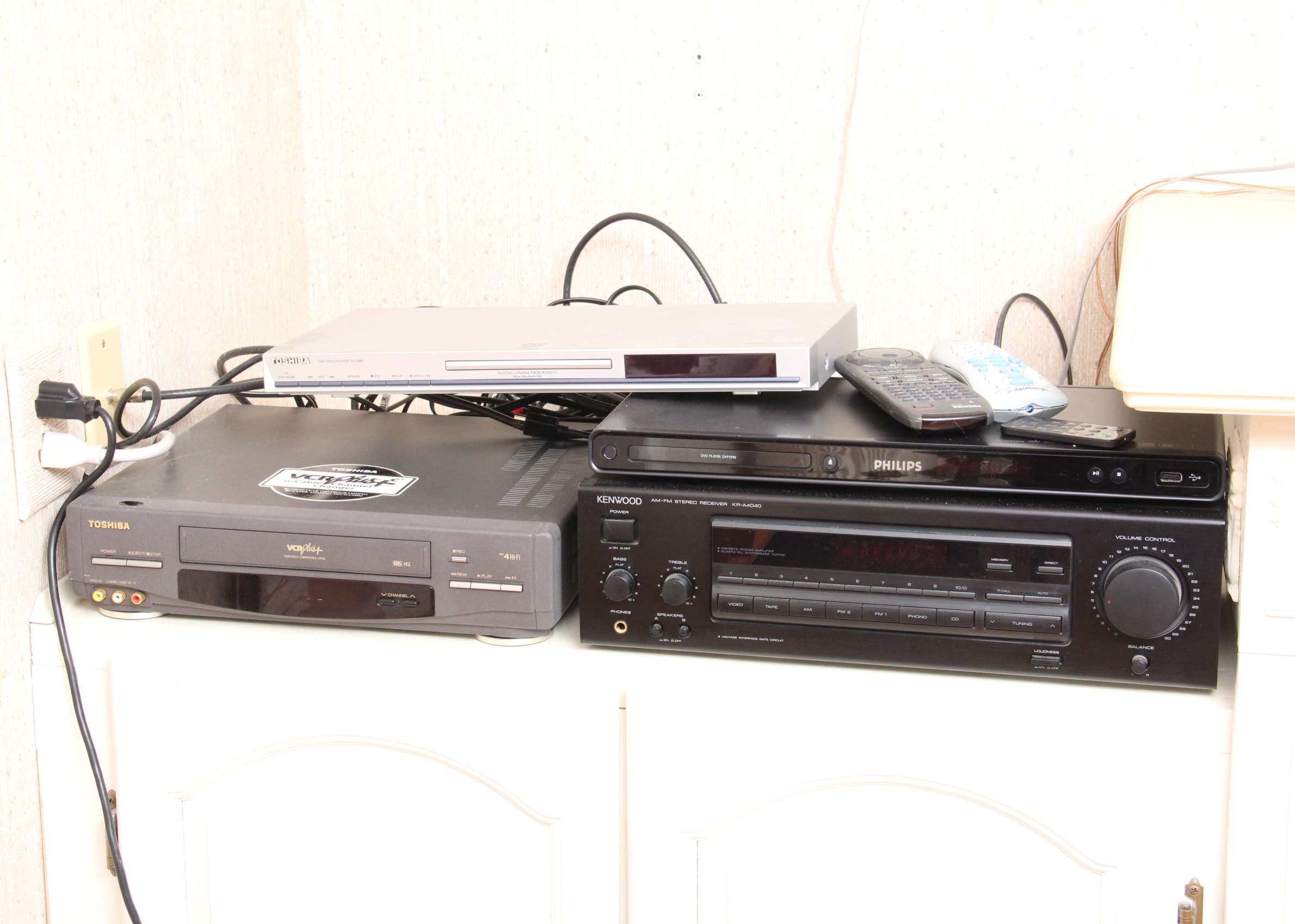DVD Players and Kenwood AM-FM Receiver