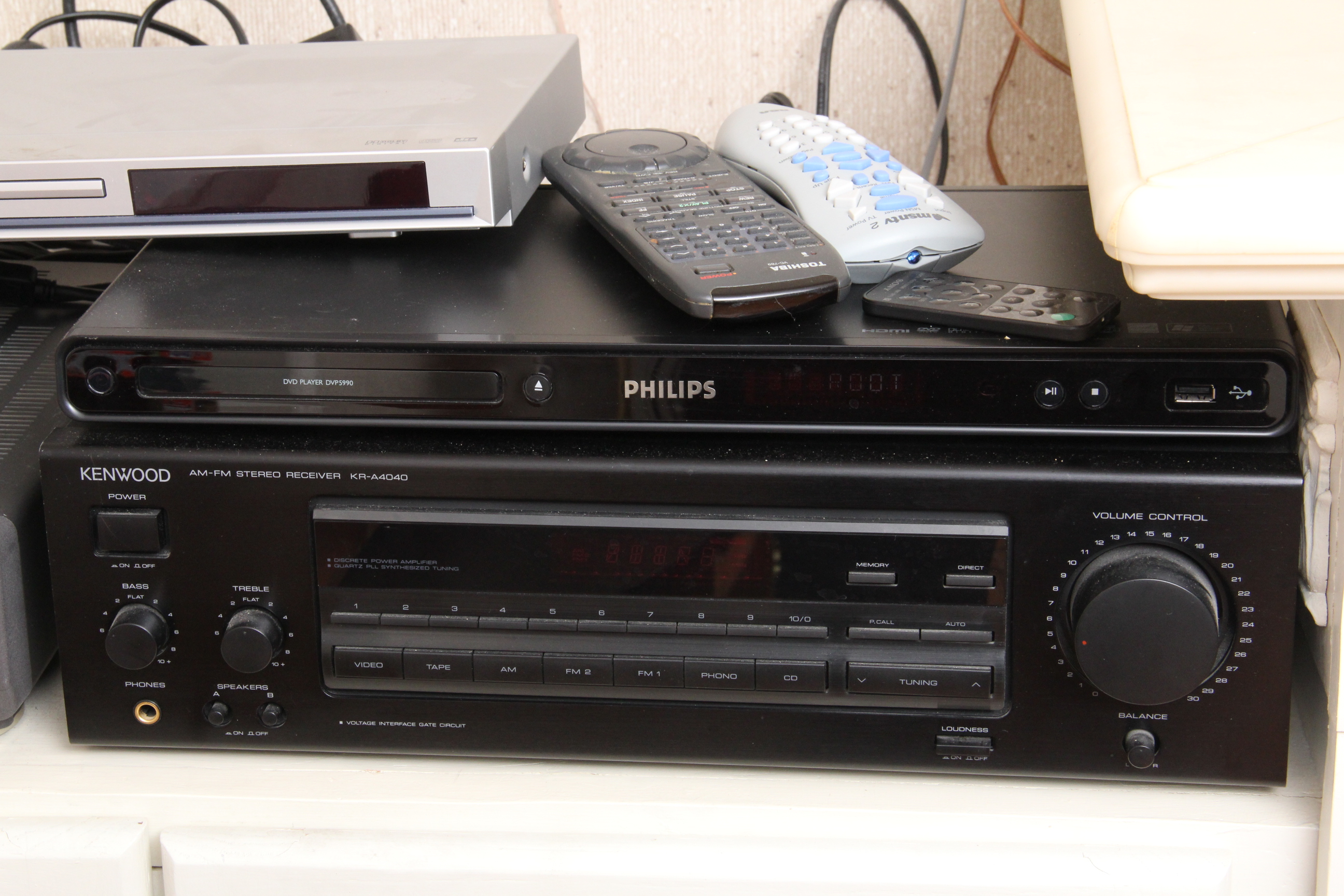 DVD Players and Kenwood AM-FM Receiver