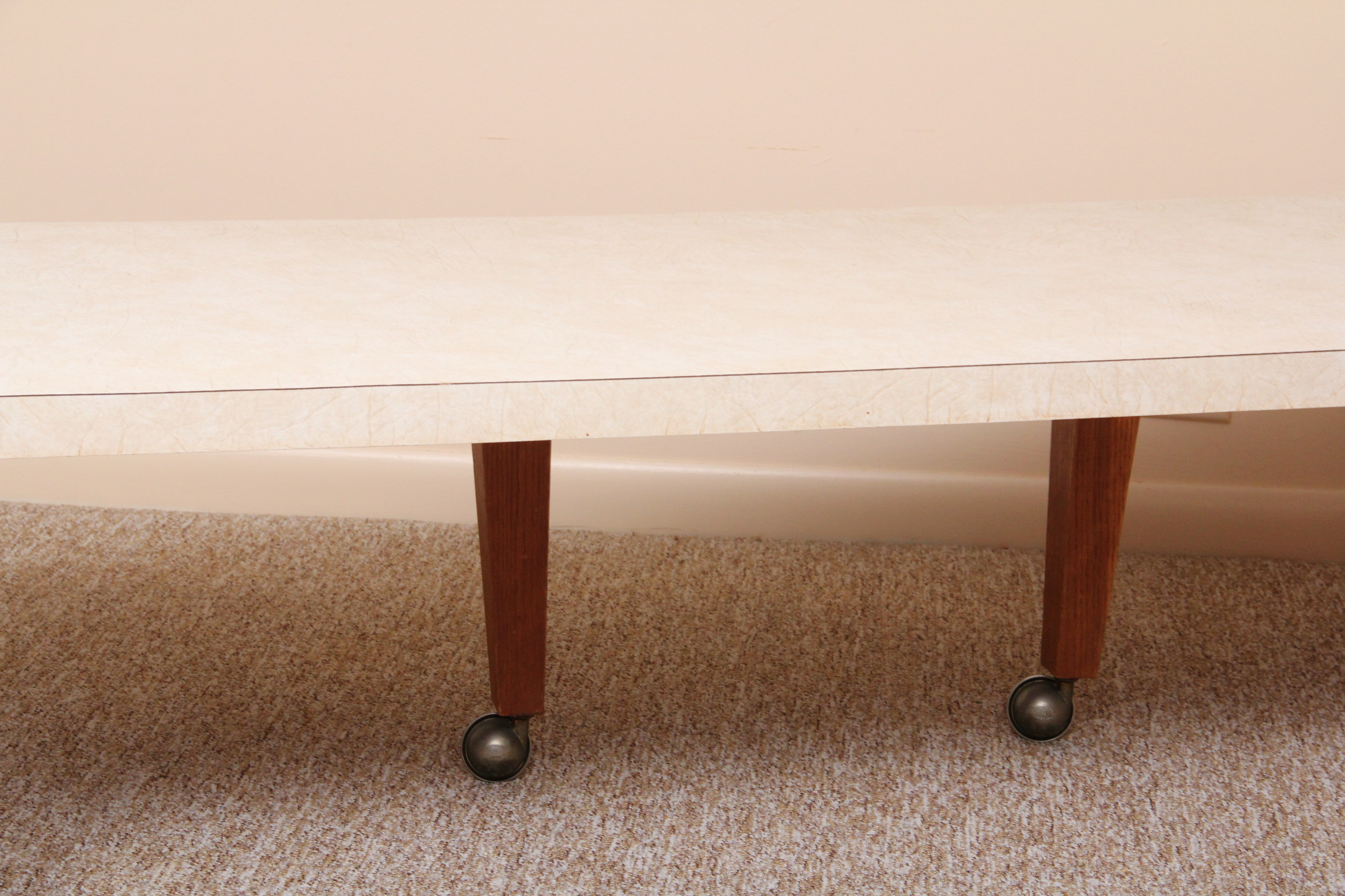 Vintage Wheeled Entertaining Coffee Table