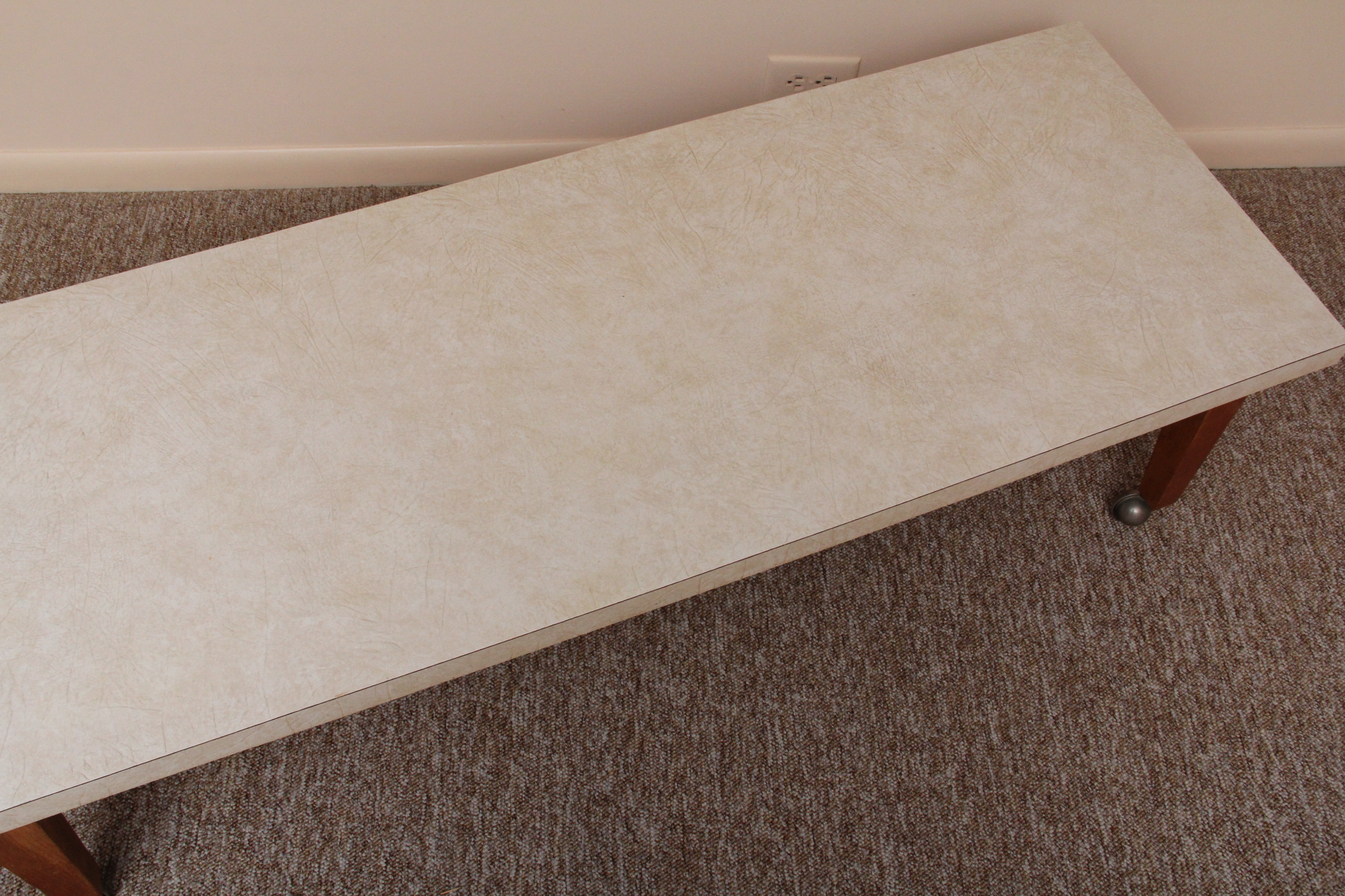 Vintage Wheeled Entertaining Coffee Table