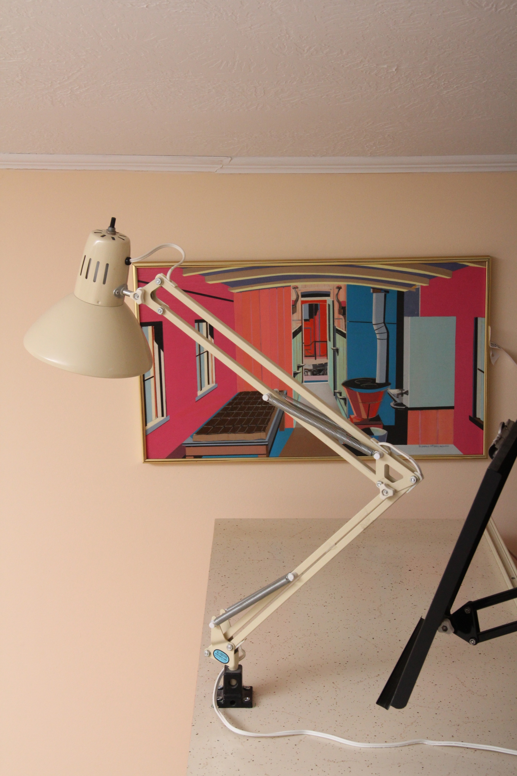 Vintage Typist Table with Light