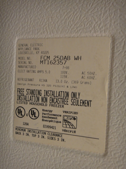 Frigidaire Chest Freezer