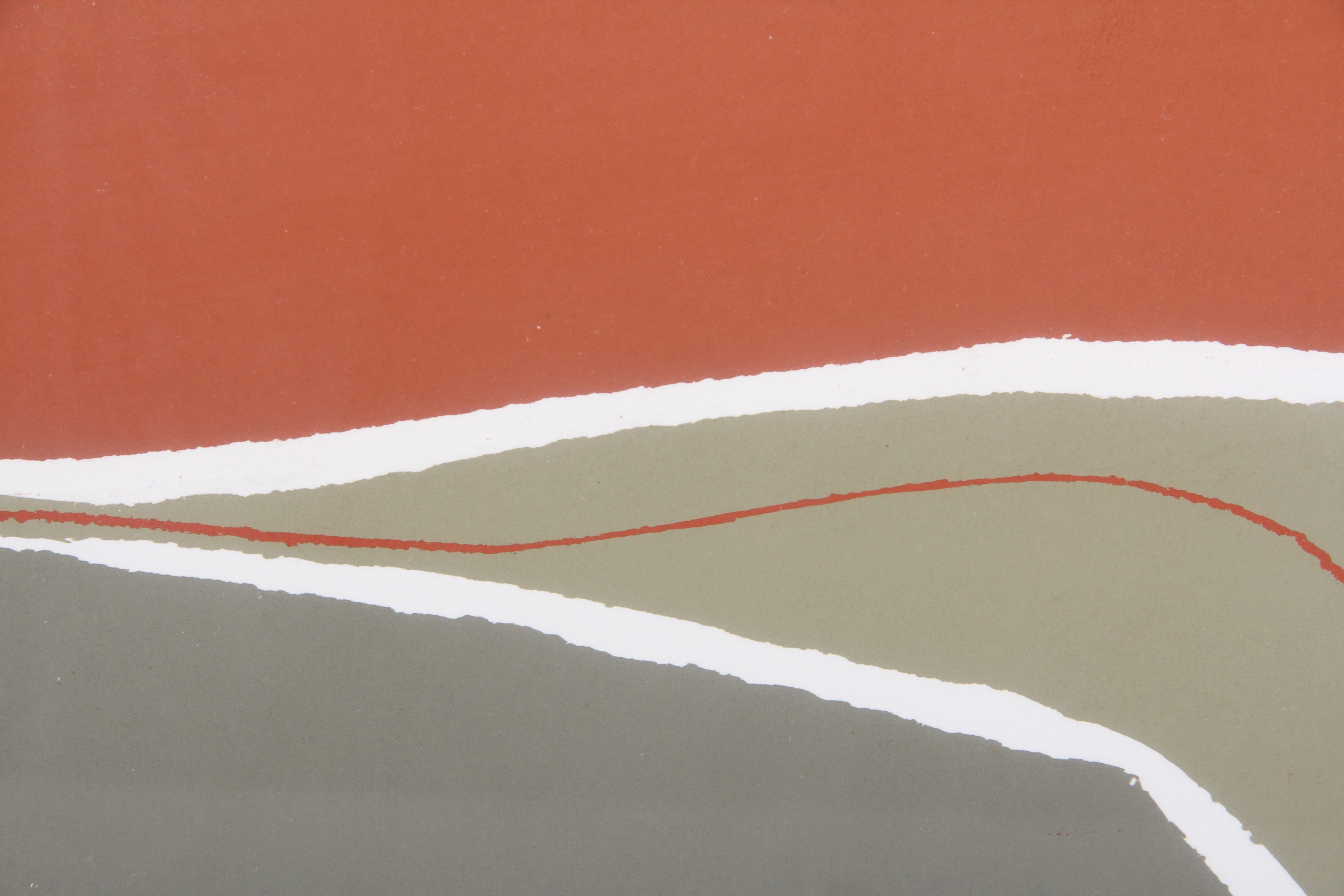 Serigraph of "Twinrocker Terrain" by John O. Schlump