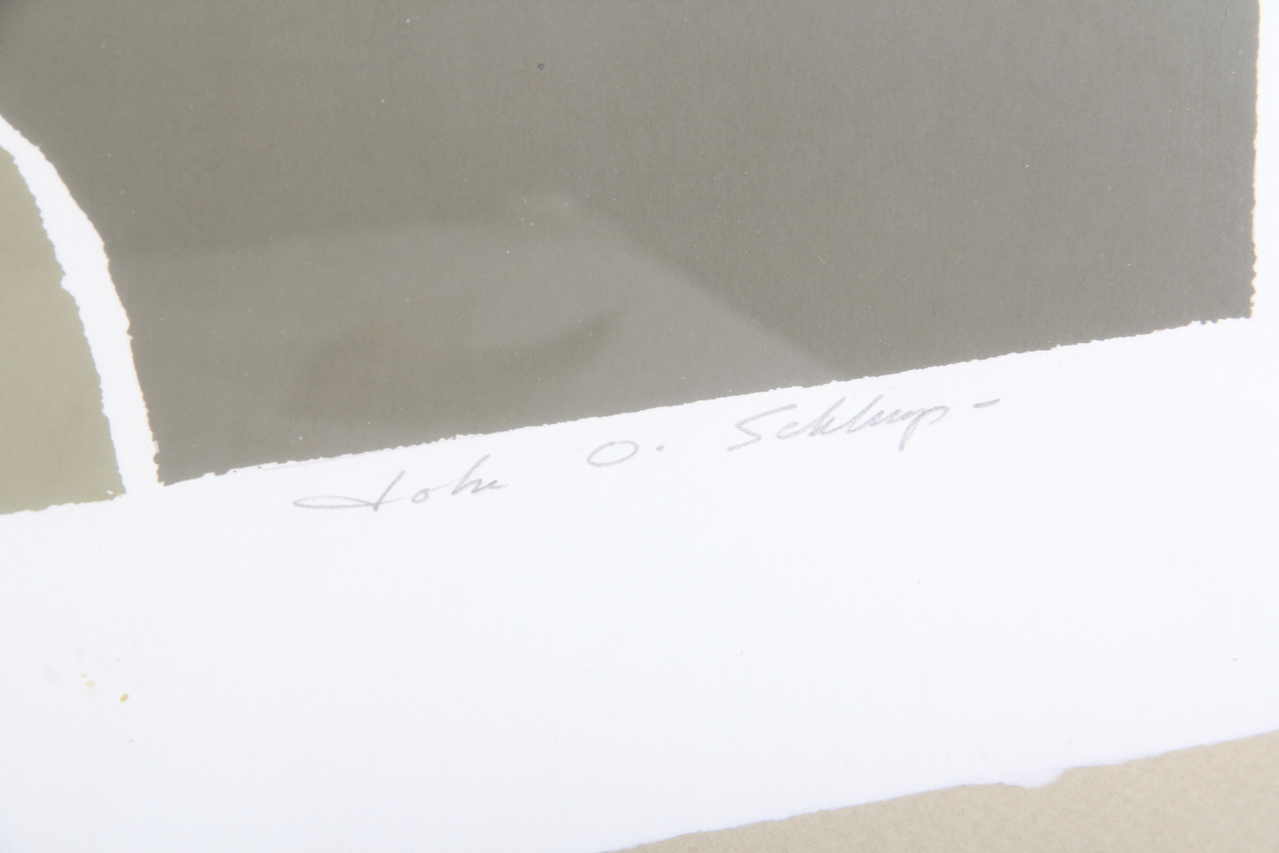 Serigraph of "Twinrocker Terrain" by John O. Schlump