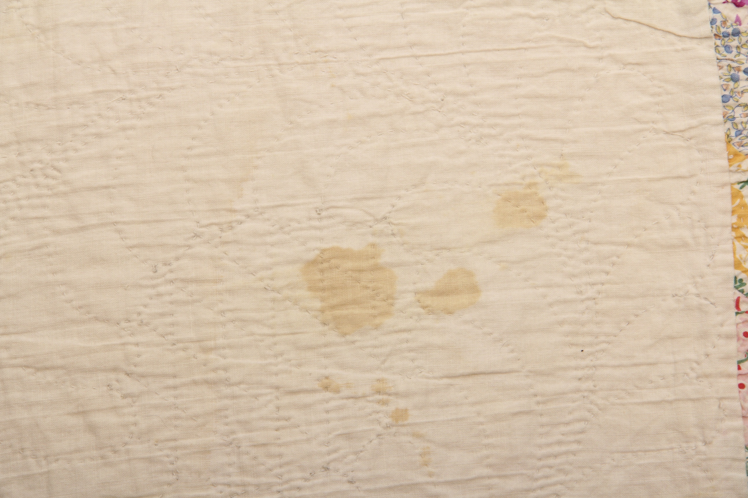 Circa 1920 Hand Stitched Carpenter Star Medallion Quilt