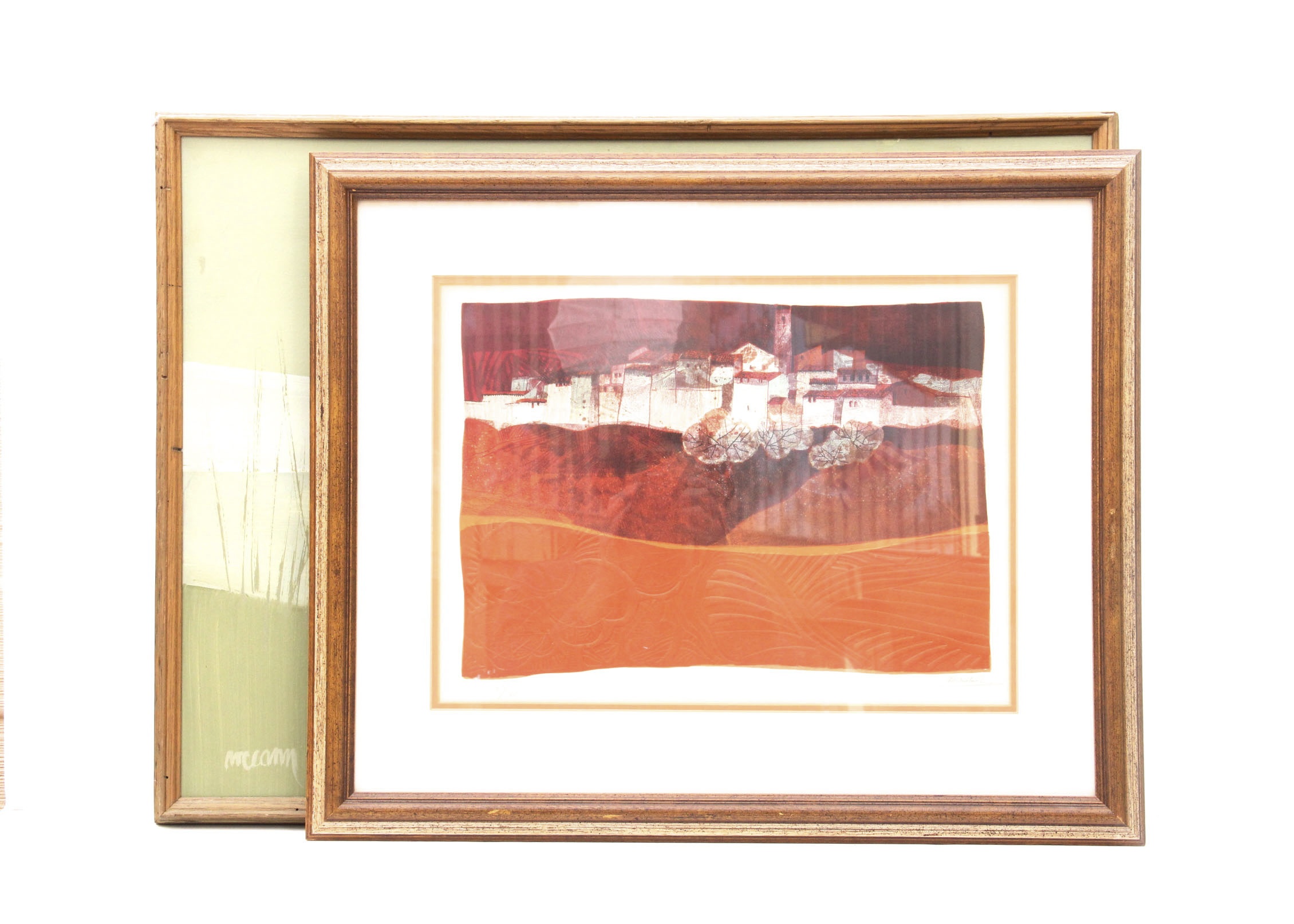 Pair of Modern Framed Artwork