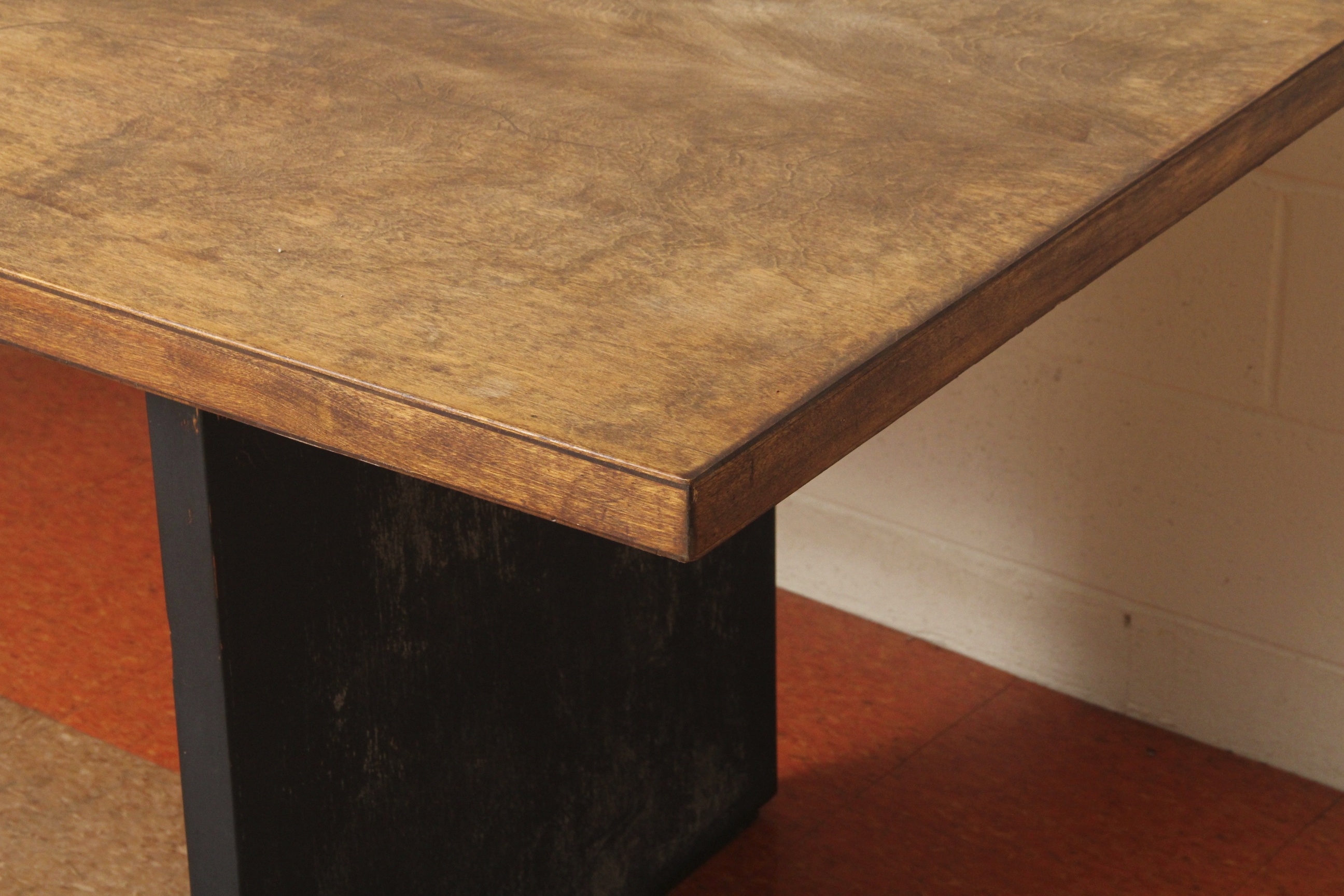 Rustic Veneer Dining Table