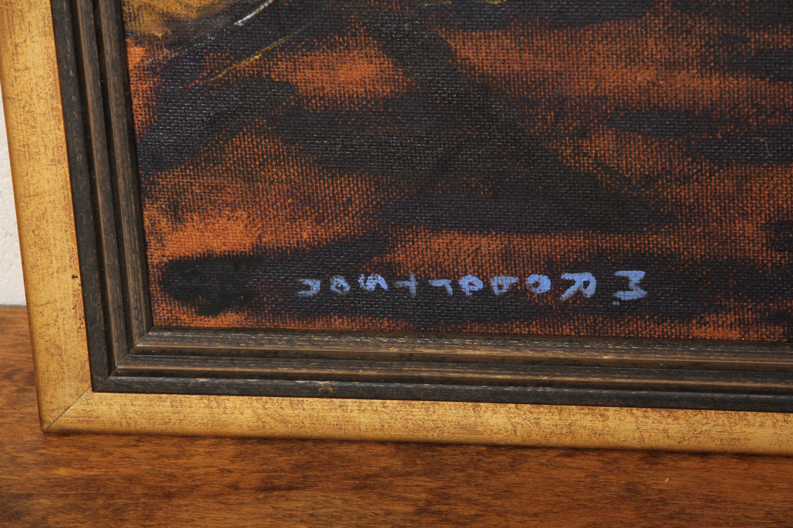 M. Robertson Oil on Board Painting