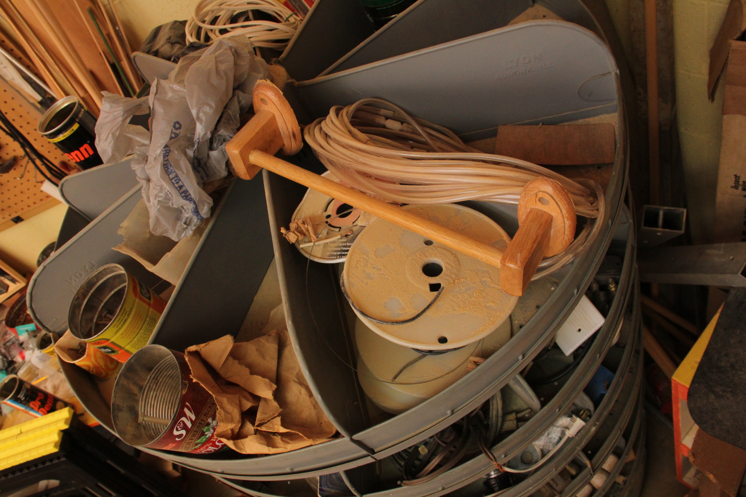 Metal Lyon Revolving Parts Storage Shelving