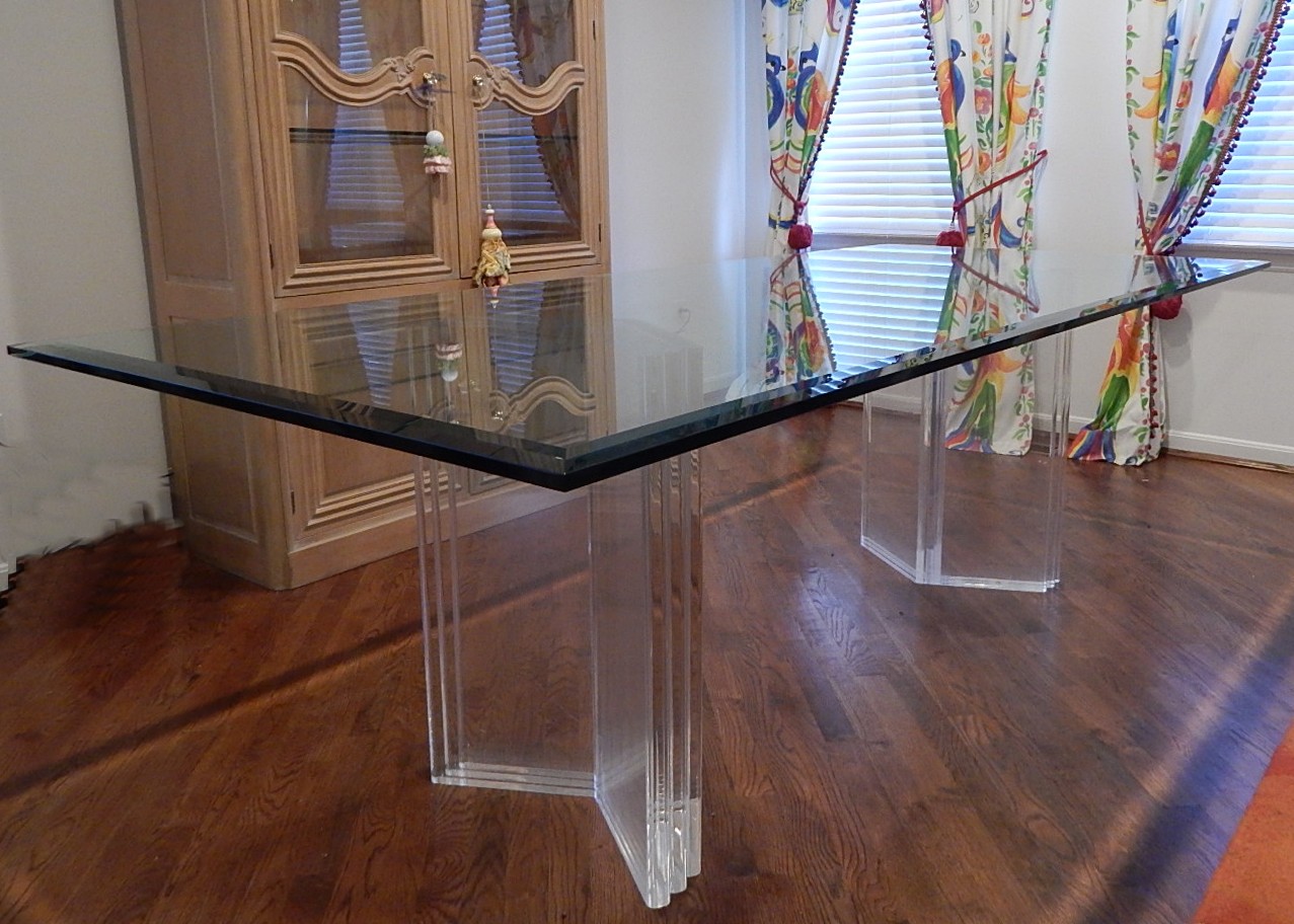 Contemporary Glass Dining Table