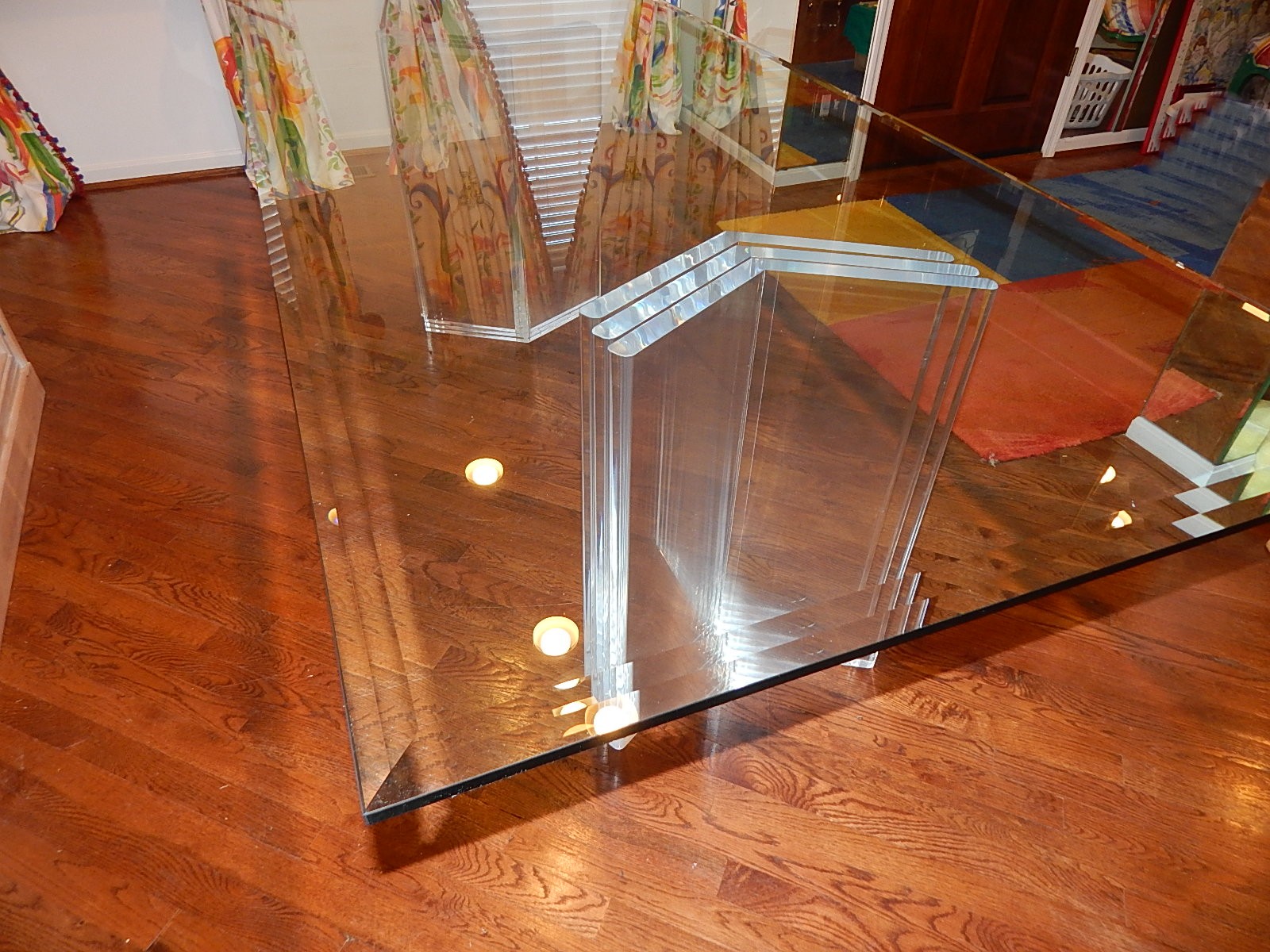 Contemporary Glass Dining Table
