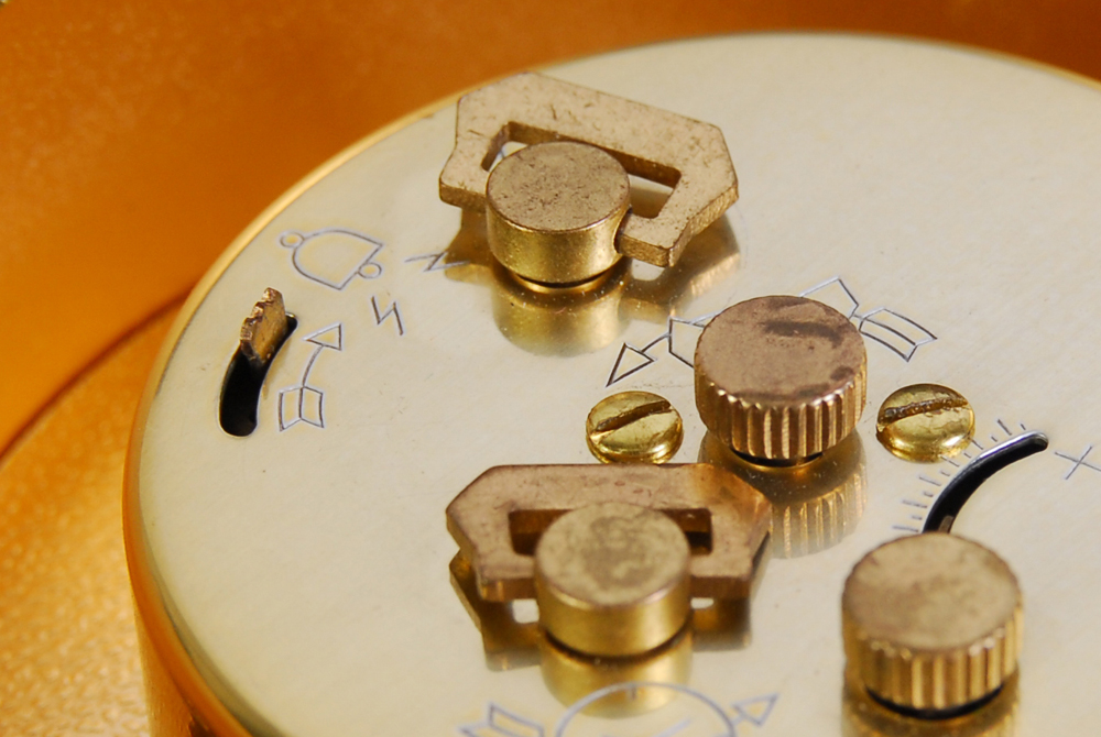 Bulova Twenty Dollar Gold Coin Lady Liberty Alarm Clock